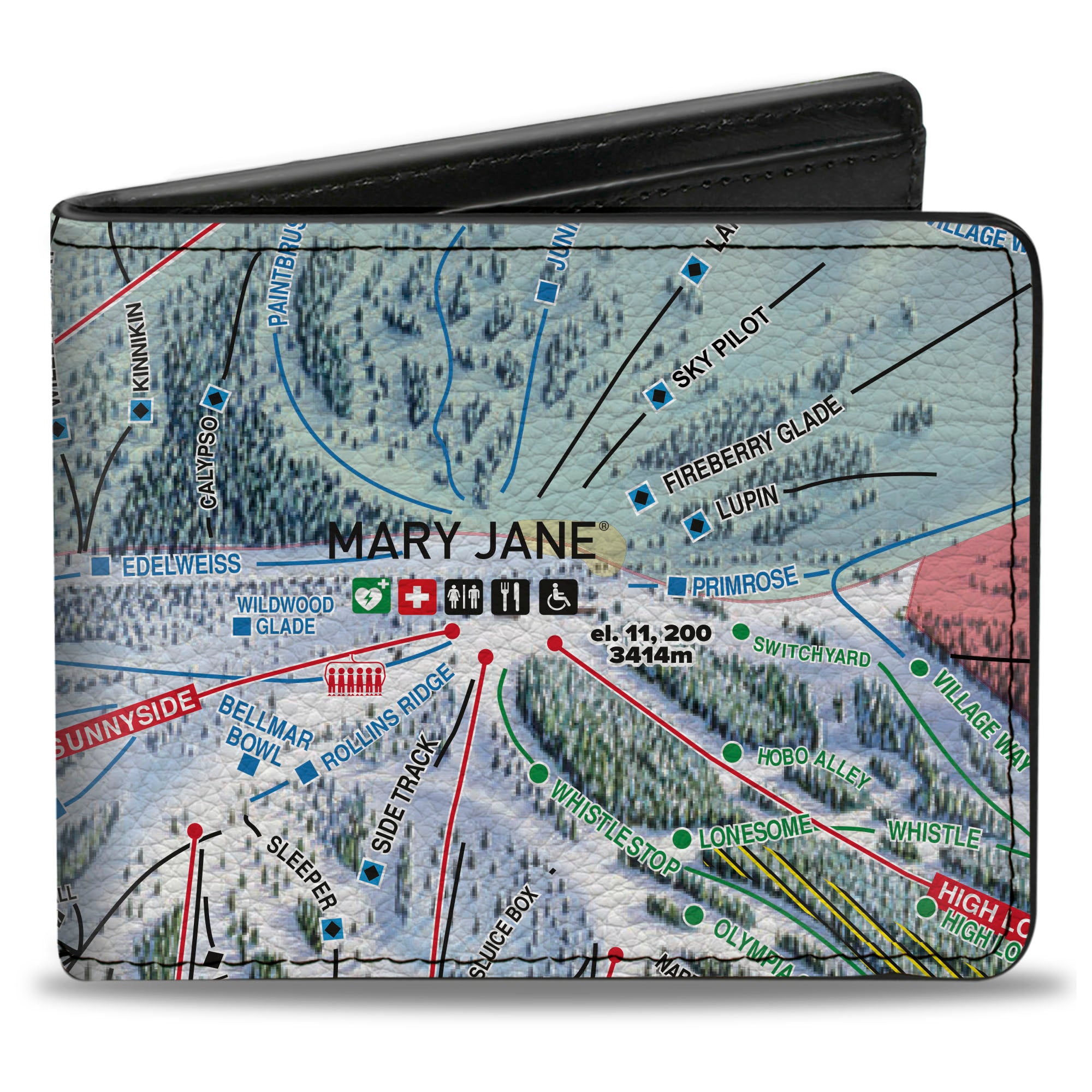 Bi-Fold Wallet - Colorado Winter Park Run1 Mary Jane Bi-Fold Wallets Buckle-Down