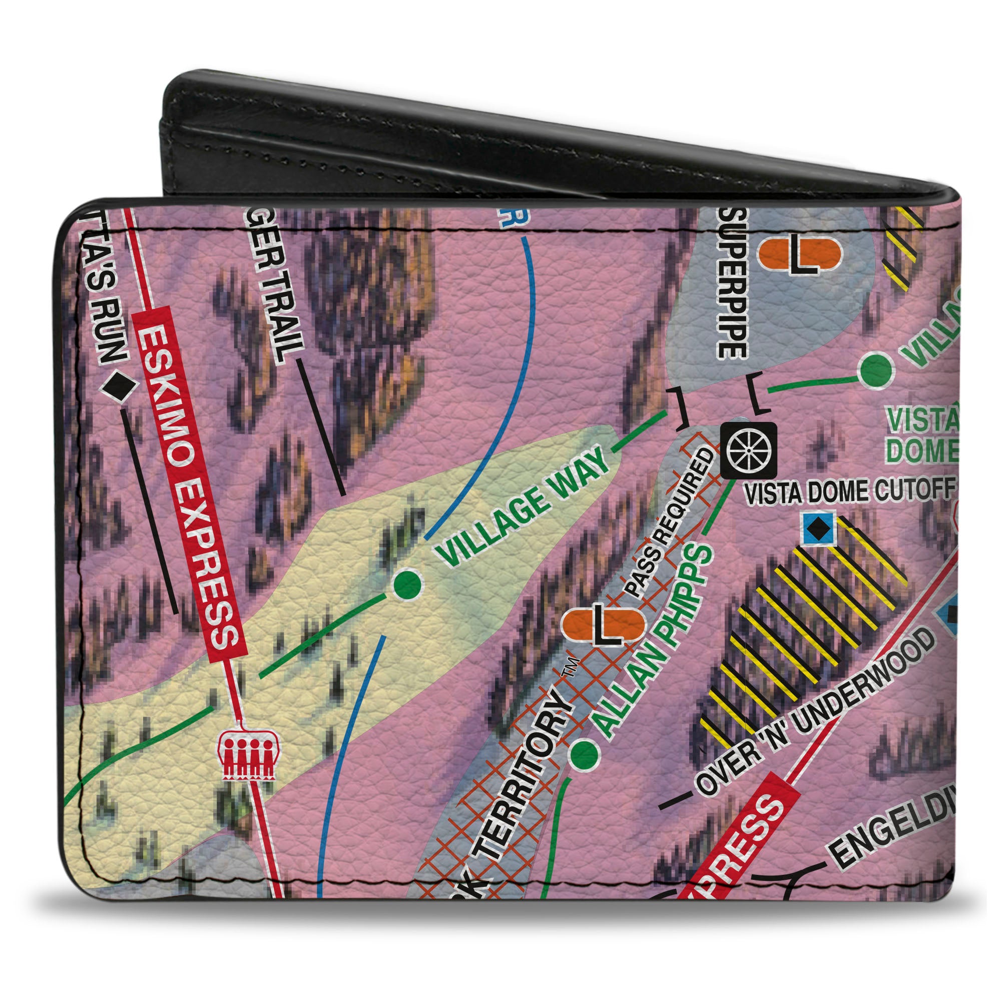 Bi-Fold Wallet - Colorado Winter Park Run5 Looking Glass Bi-Fold Wallets Buckle-Down