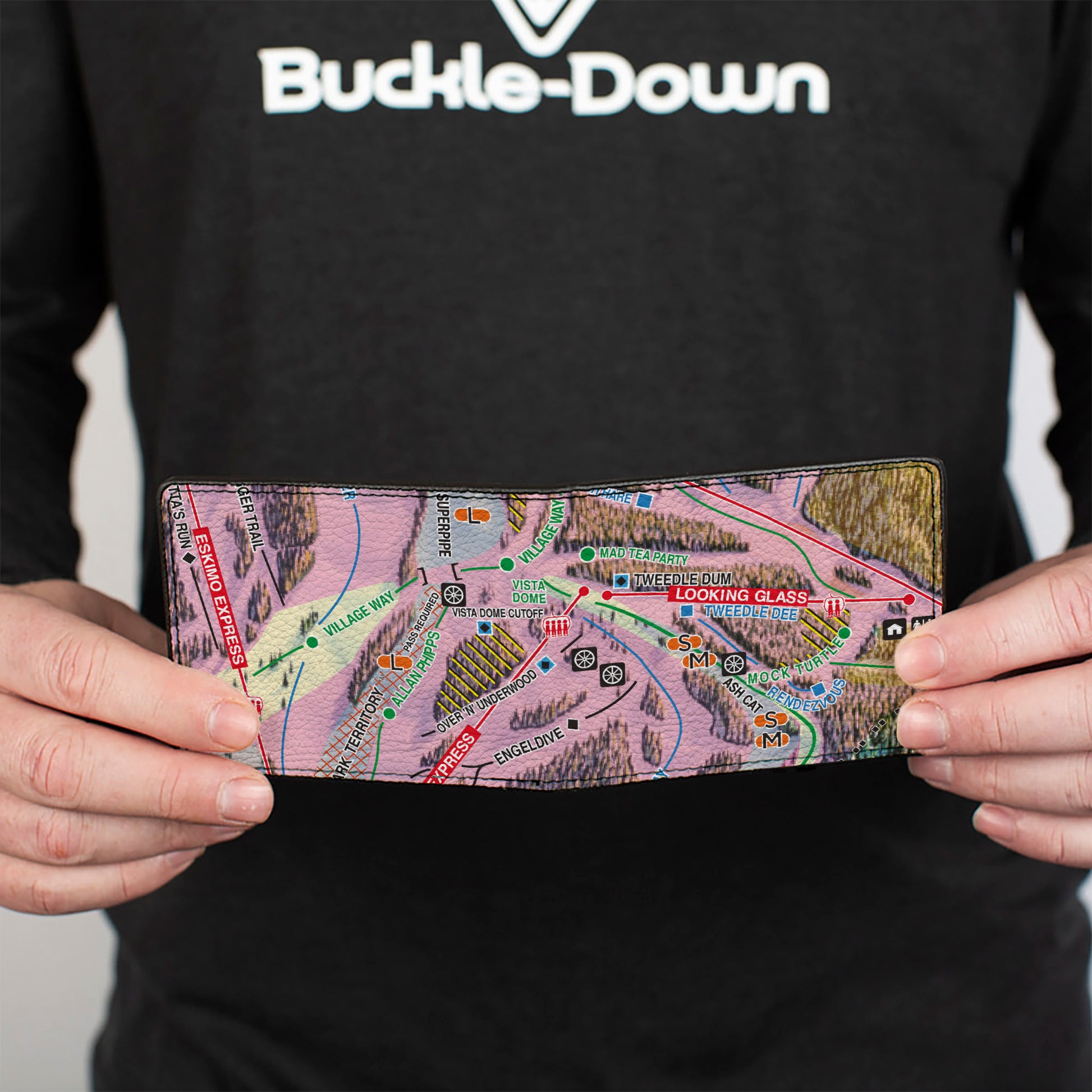 Bi-Fold Wallet - Colorado Winter Park Run5 Looking Glass Bi-Fold Wallets Buckle-Down