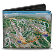 Bi-Fold Wallet - Colorado Steamboat Ski Trail Map Bi-Fold Wallets Buckle-Down