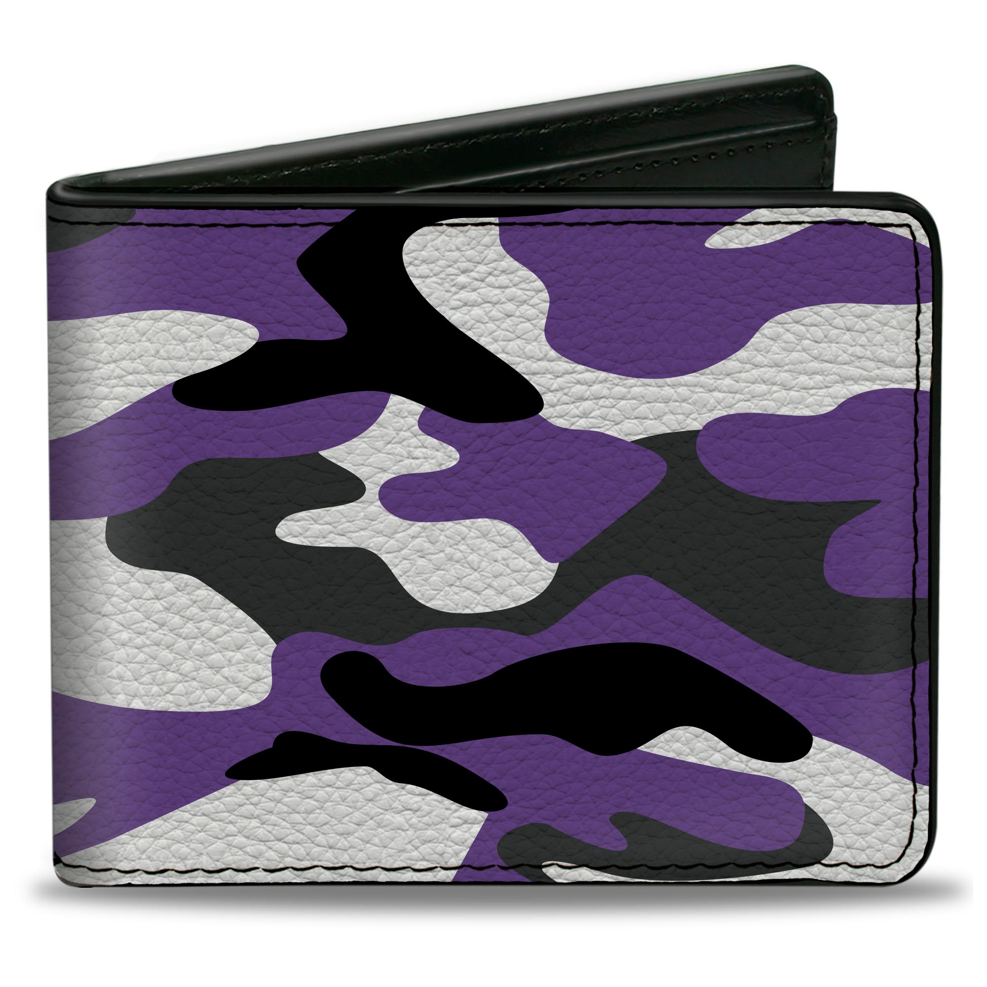 Bi-Fold Wallet - Camo Purple Black Gray White Bi-Fold Wallets Buckle-Down