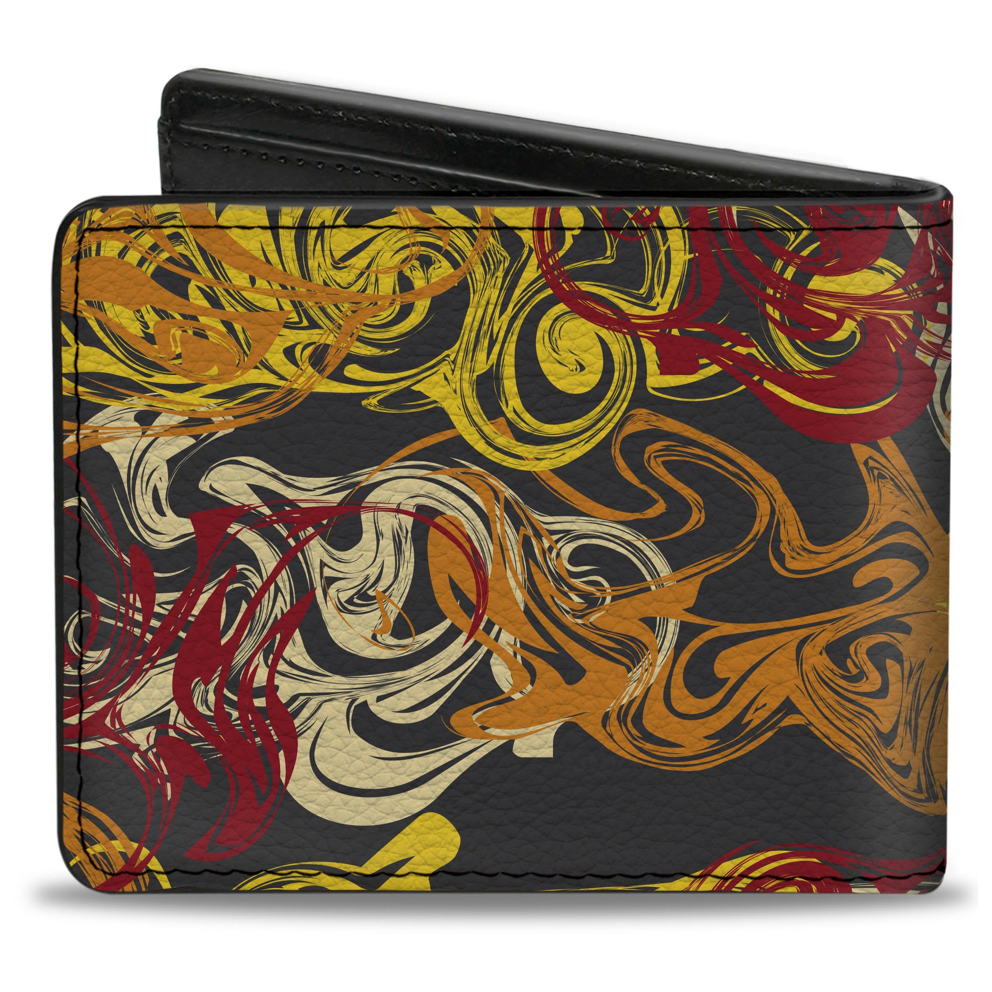 Bi-Fold Wallet - Swirl Mix Gray/Multi Color Bi-Fold Wallets Buckle-Down