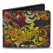 Bi-Fold Wallet - Swirl Mix Gray/Multi Color Bi-Fold Wallets Buckle-Down