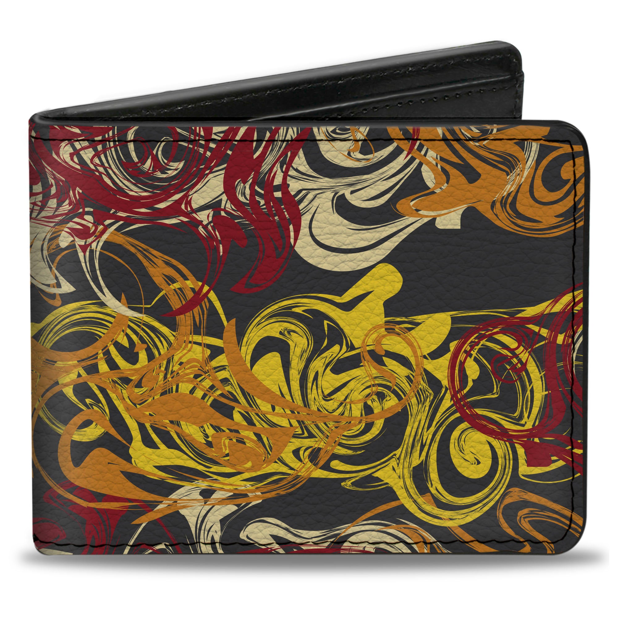 Bi-Fold Wallet - Swirl Mix Gray/Multi Color Bi-Fold Wallets Buckle-Down