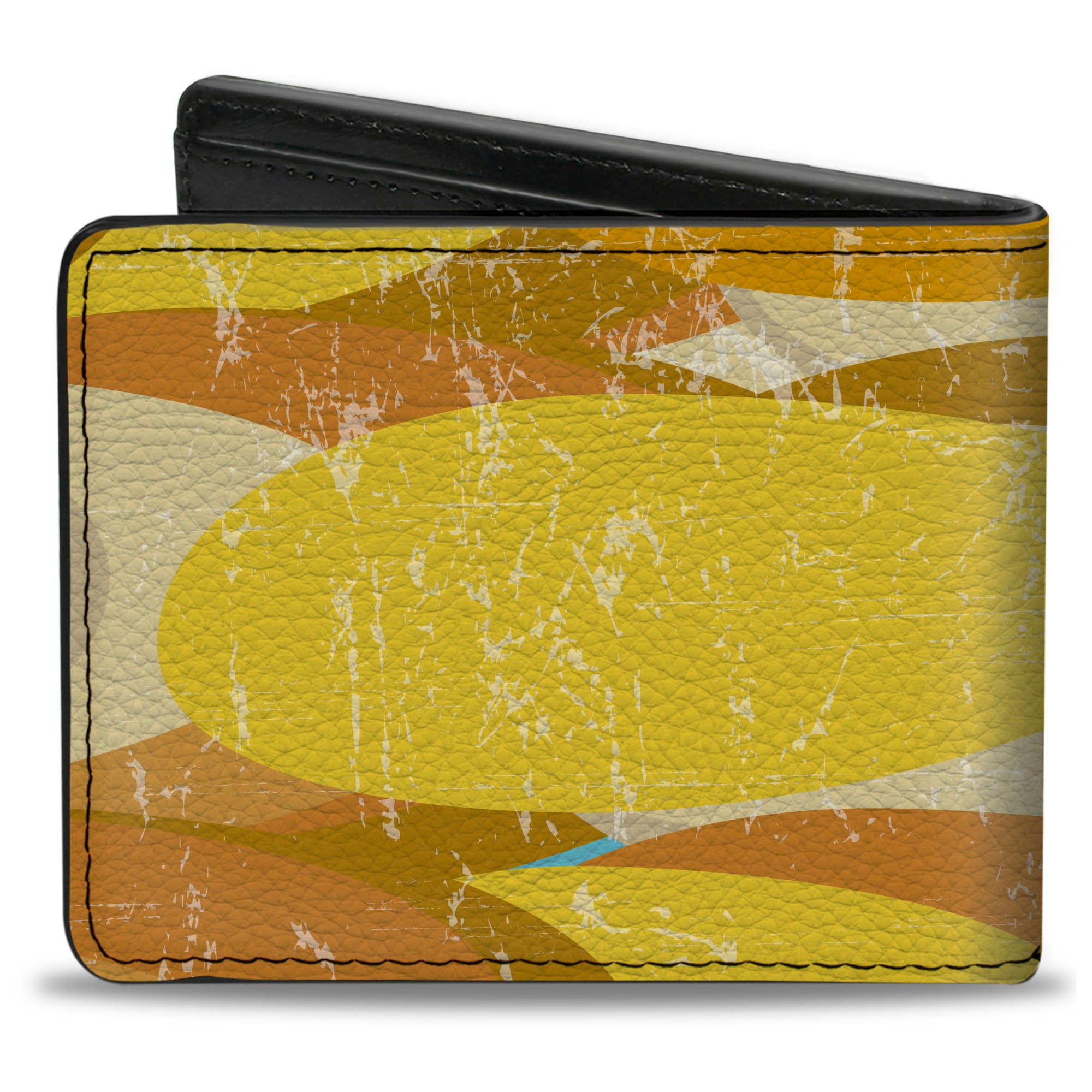 Bi-Fold Wallet - Spots Stacked Weathered Yellows/Browns Bi-Fold Wallets Buckle-Down