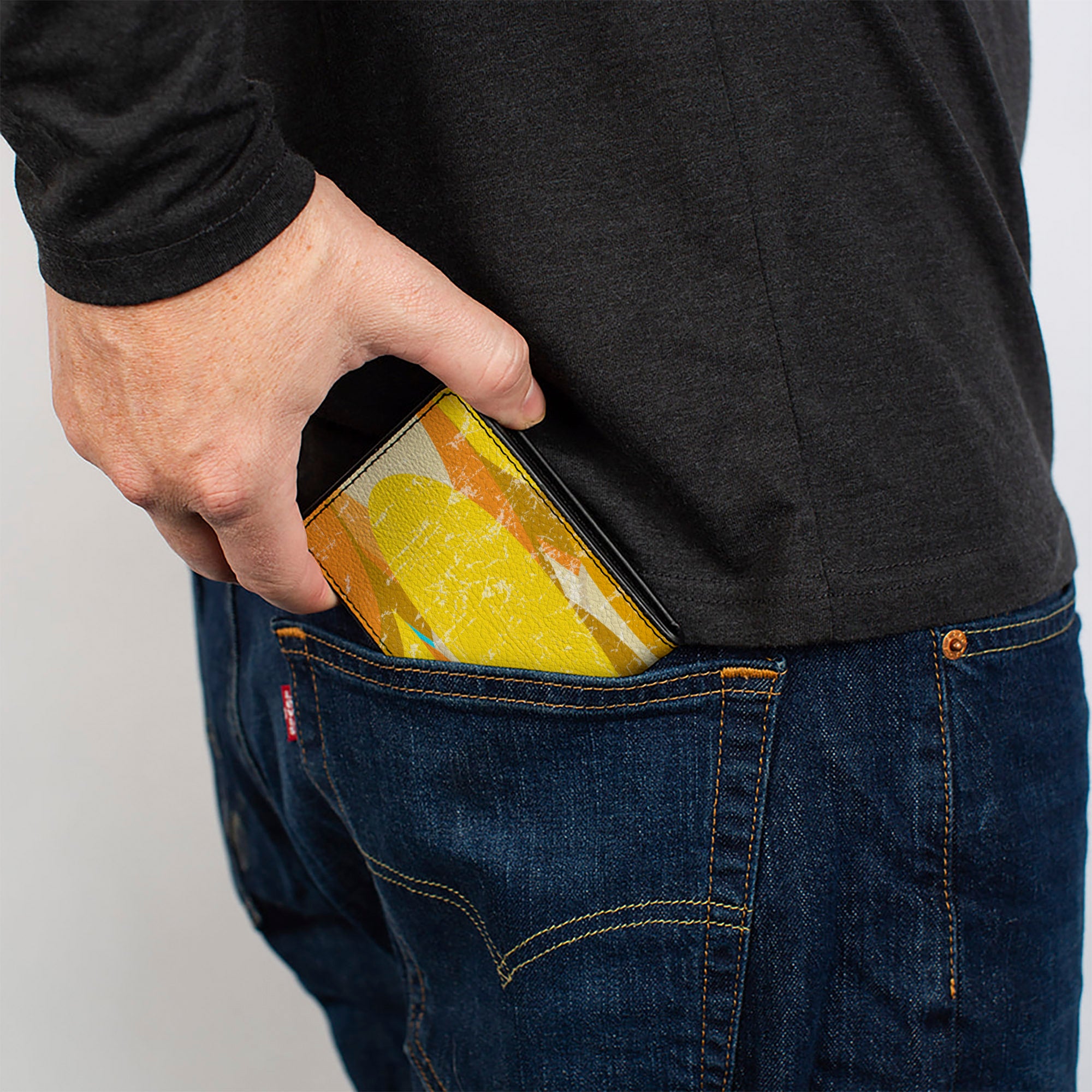 Bi-Fold Wallet - Spots Stacked Weathered Yellows/Browns Bi-Fold Wallets Buckle-Down