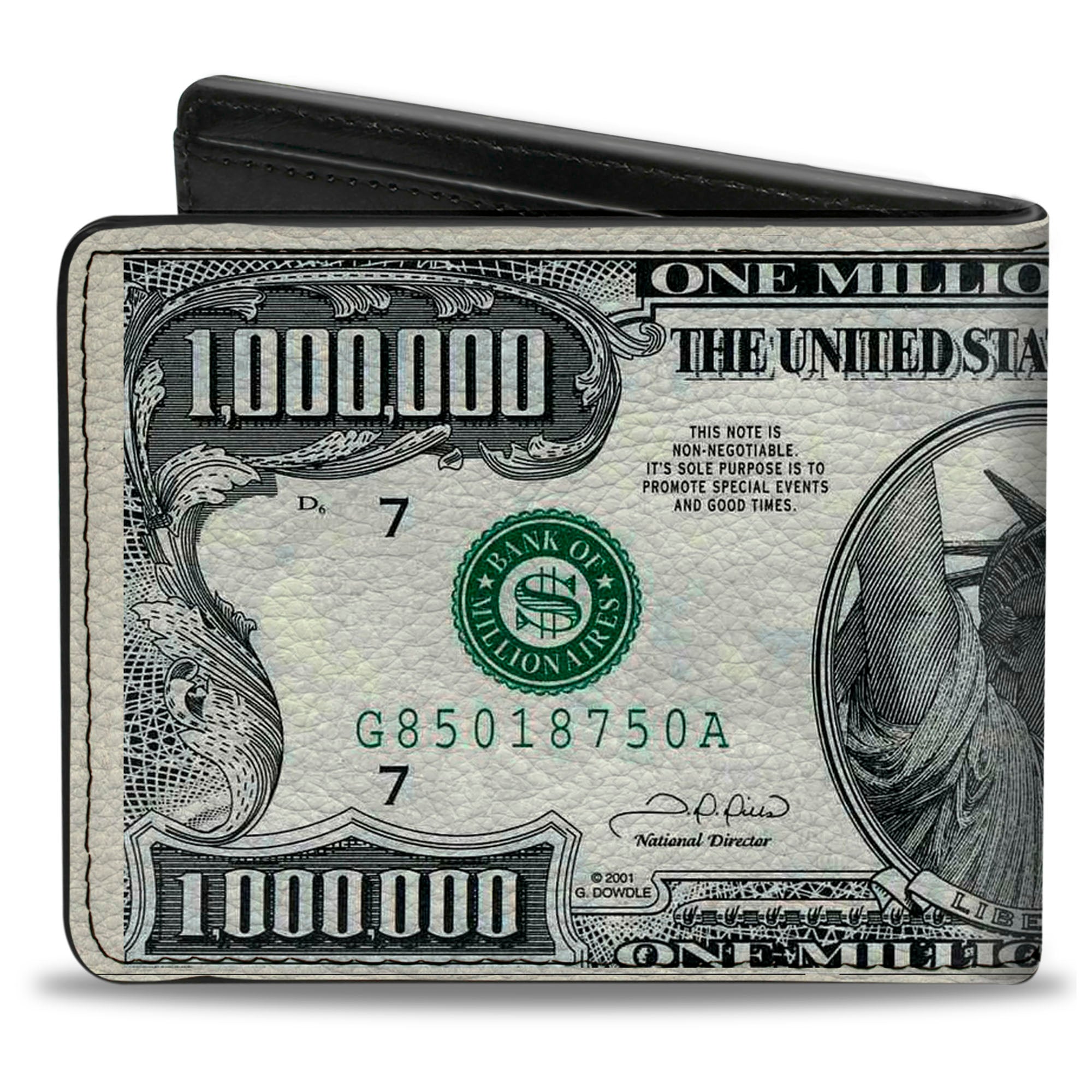 Bi-Fold Wallet - 1 Million Dollar Bill Bi-Fold Wallets Buckle-Down
