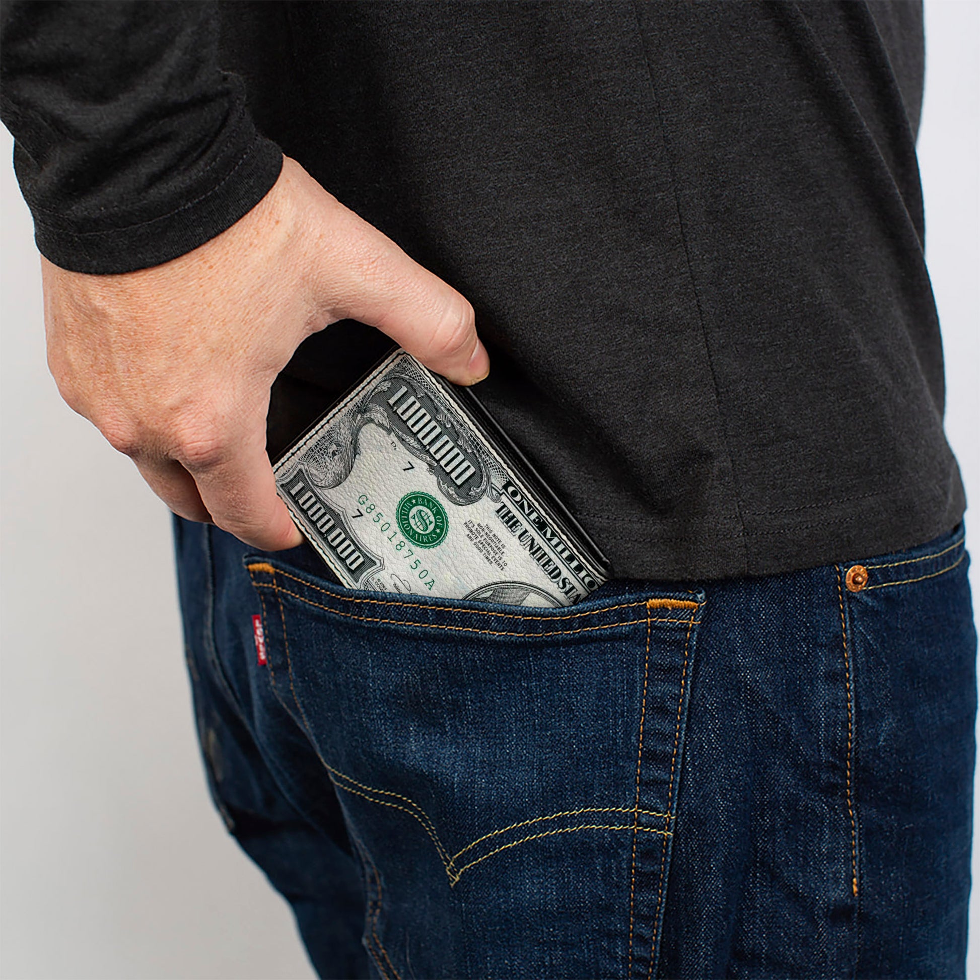 Bi-Fold Wallet - 1 Million Dollar Bill Bi-Fold Wallets Buckle-Down