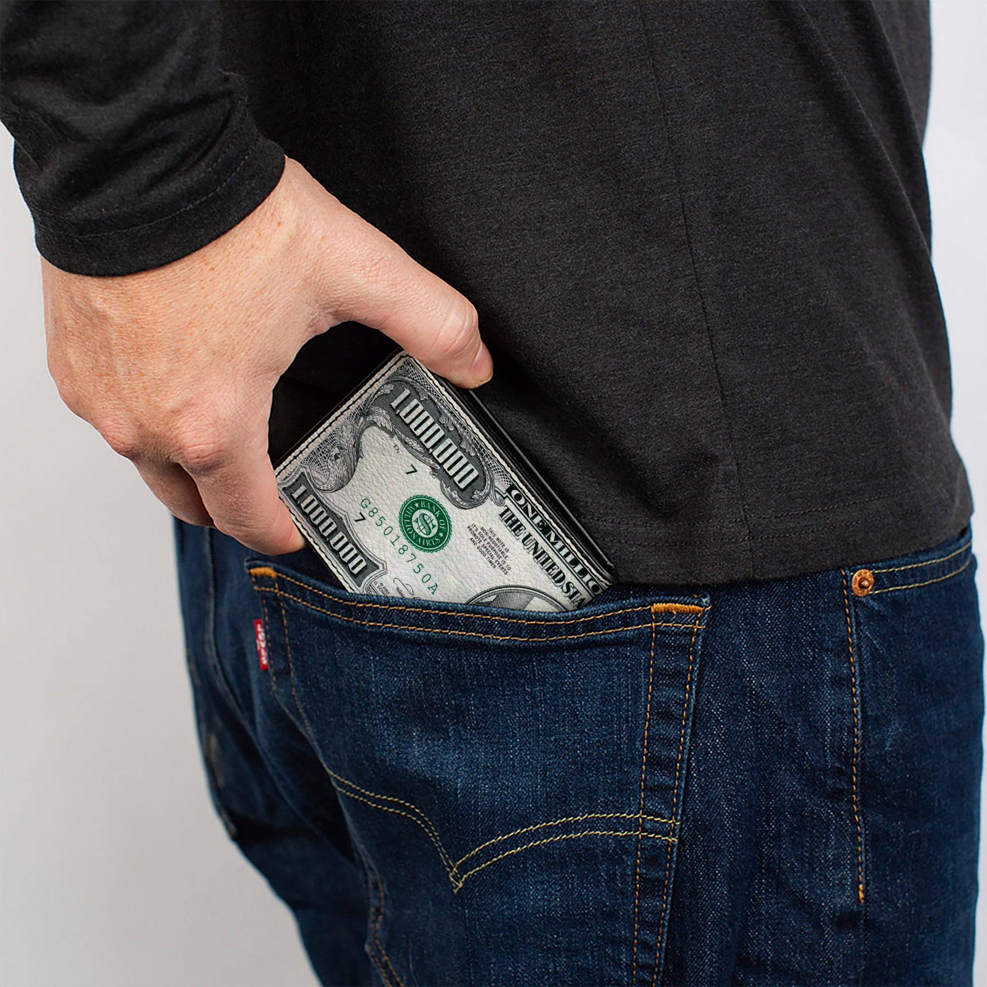 Bi-Fold Wallet - 1 Million Dollar Bill Bi-Fold Wallets Buckle-Down