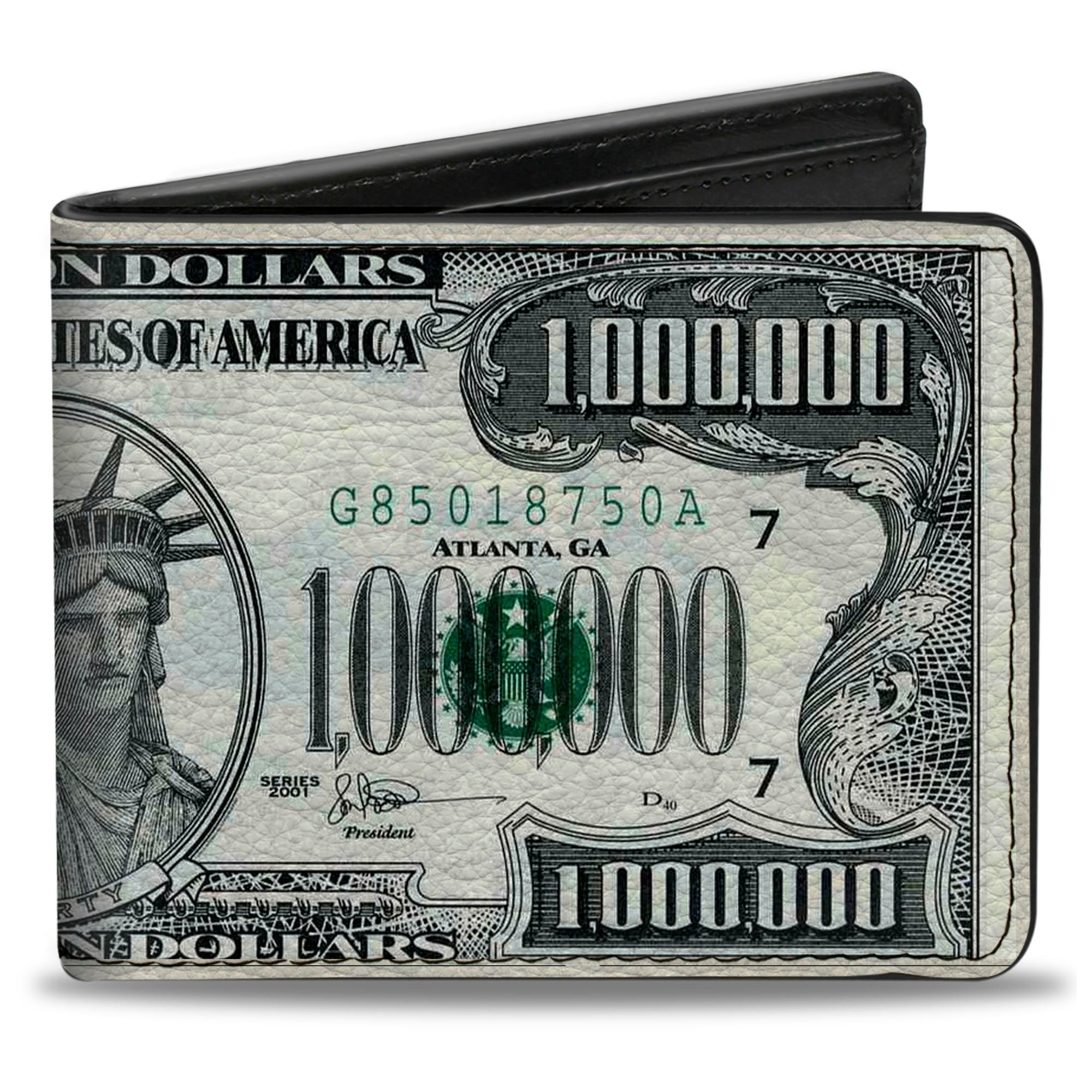 Bi-Fold Wallet - 1 Million Dollar Bill Bi-Fold Wallets Buckle-Down