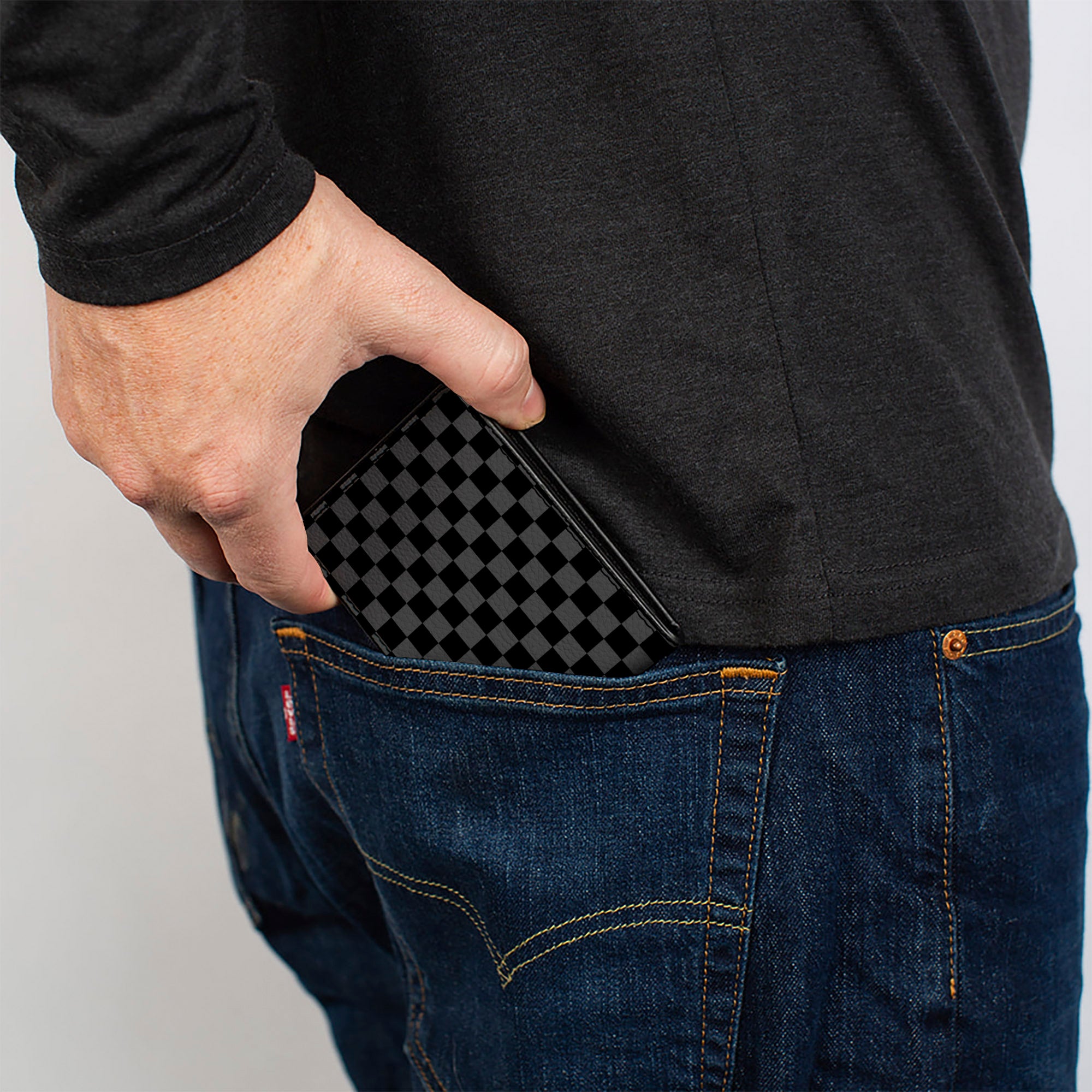 Bi-Fold Wallet - Checker Black/Charcoal Bi-Fold Wallets Buckle-Down