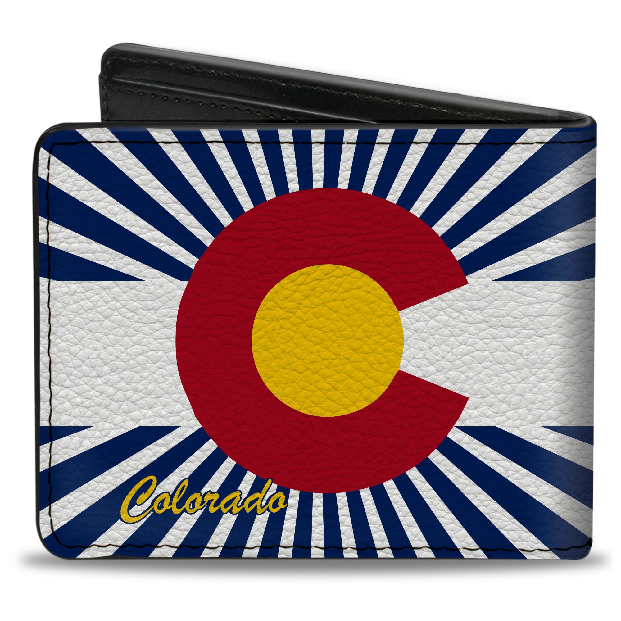 Bi-Fold Wallet - Colorado Flag Rays Blue White Bi-Fold Wallets Buckle-Down