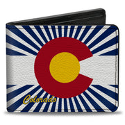 Bi-Fold Wallet - Colorado Flag Rays Blue White Bi-Fold Wallets Buckle-Down