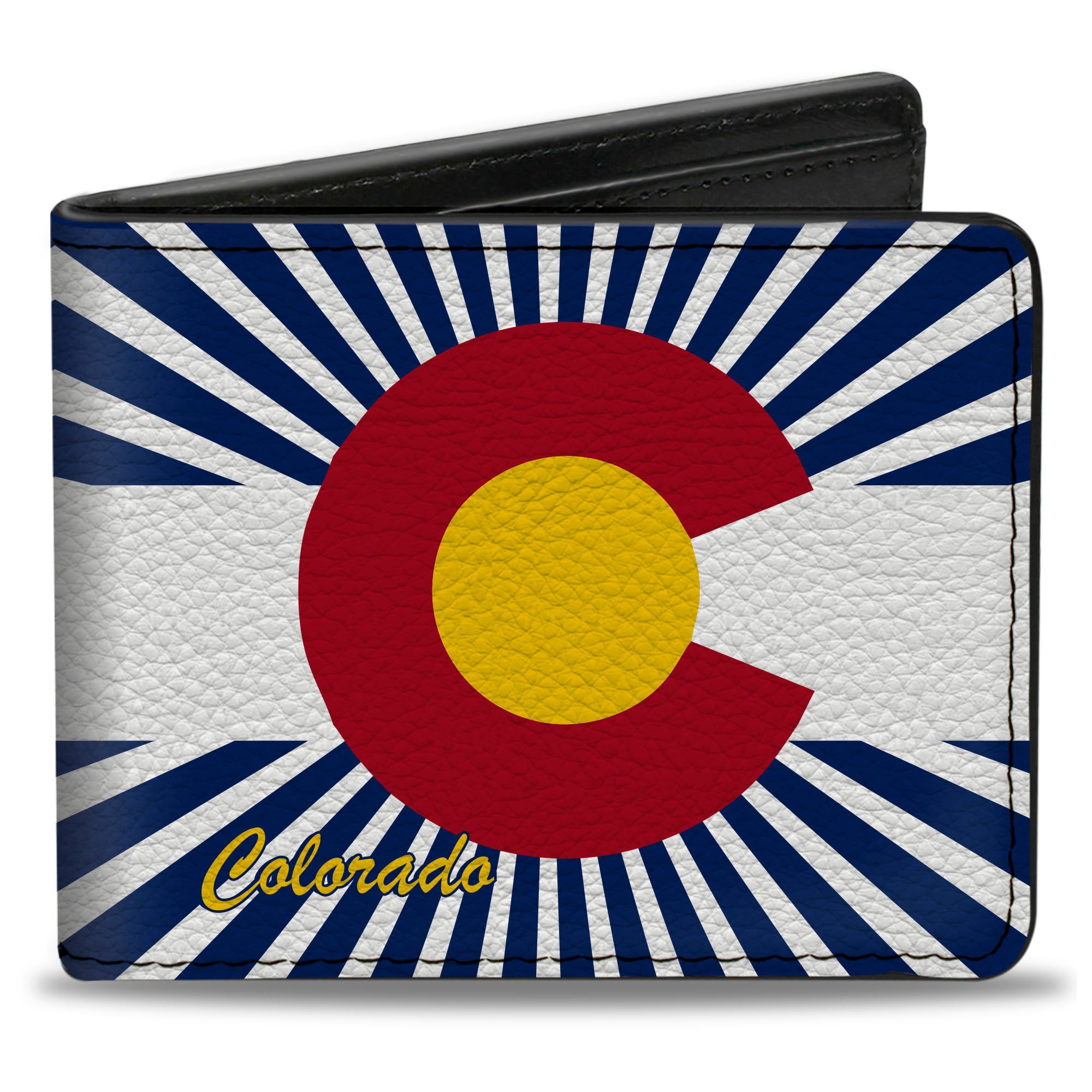 Bi-Fold Wallet - Colorado Flag Rays Blue White Bi-Fold Wallets Buckle-Down