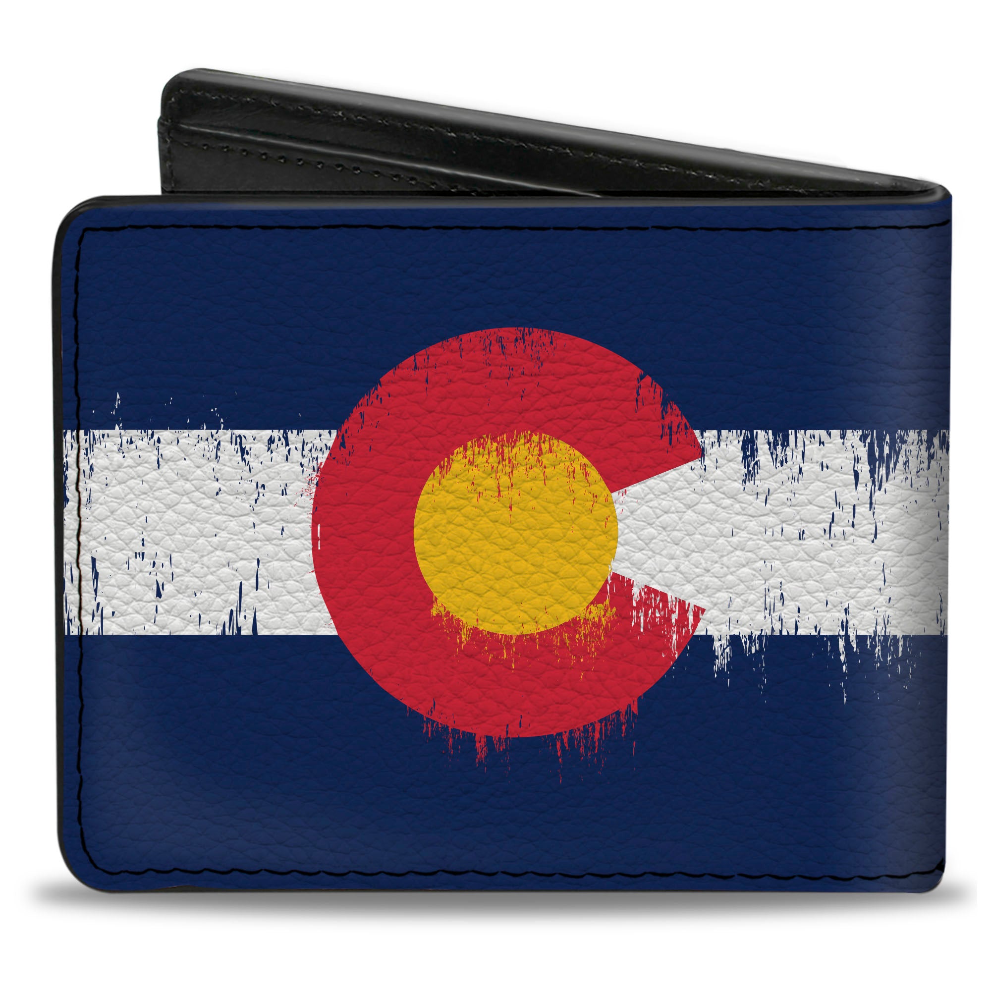 Bi-Fold Wallet - Colorado Flag Weathered Bi-Fold Wallets Buckle-Down