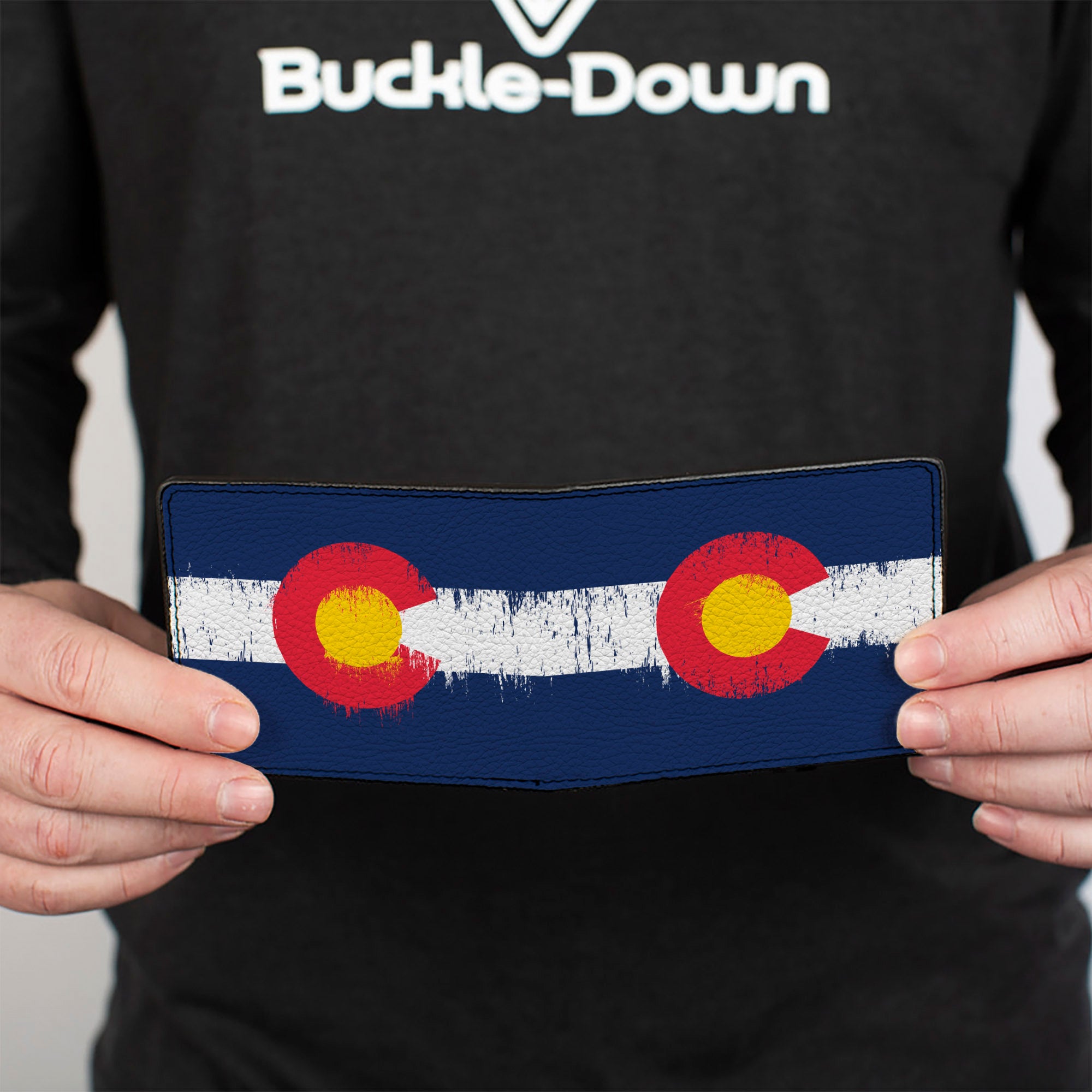 Bi-Fold Wallet - Colorado Flag Weathered Bi-Fold Wallets Buckle-Down