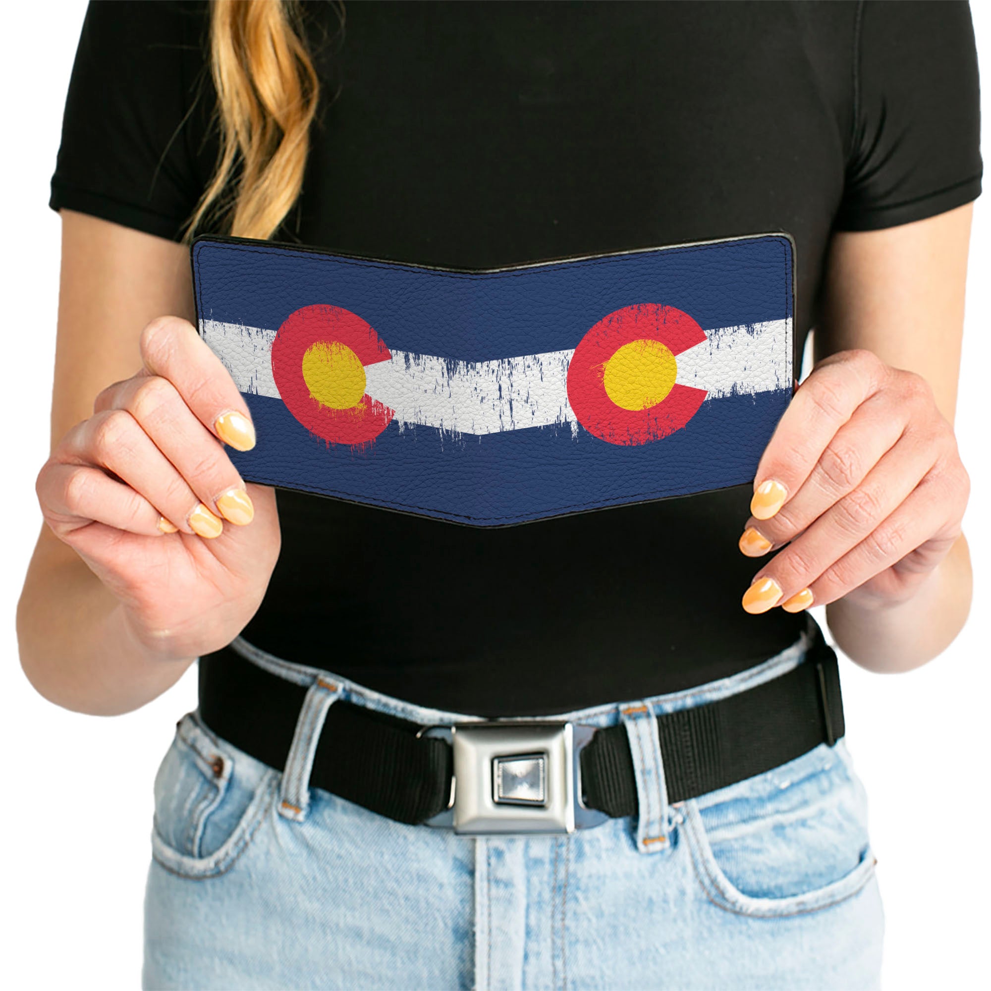 Bi-Fold Wallet - Colorado Flag Weathered Bi-Fold Wallets Buckle-Down