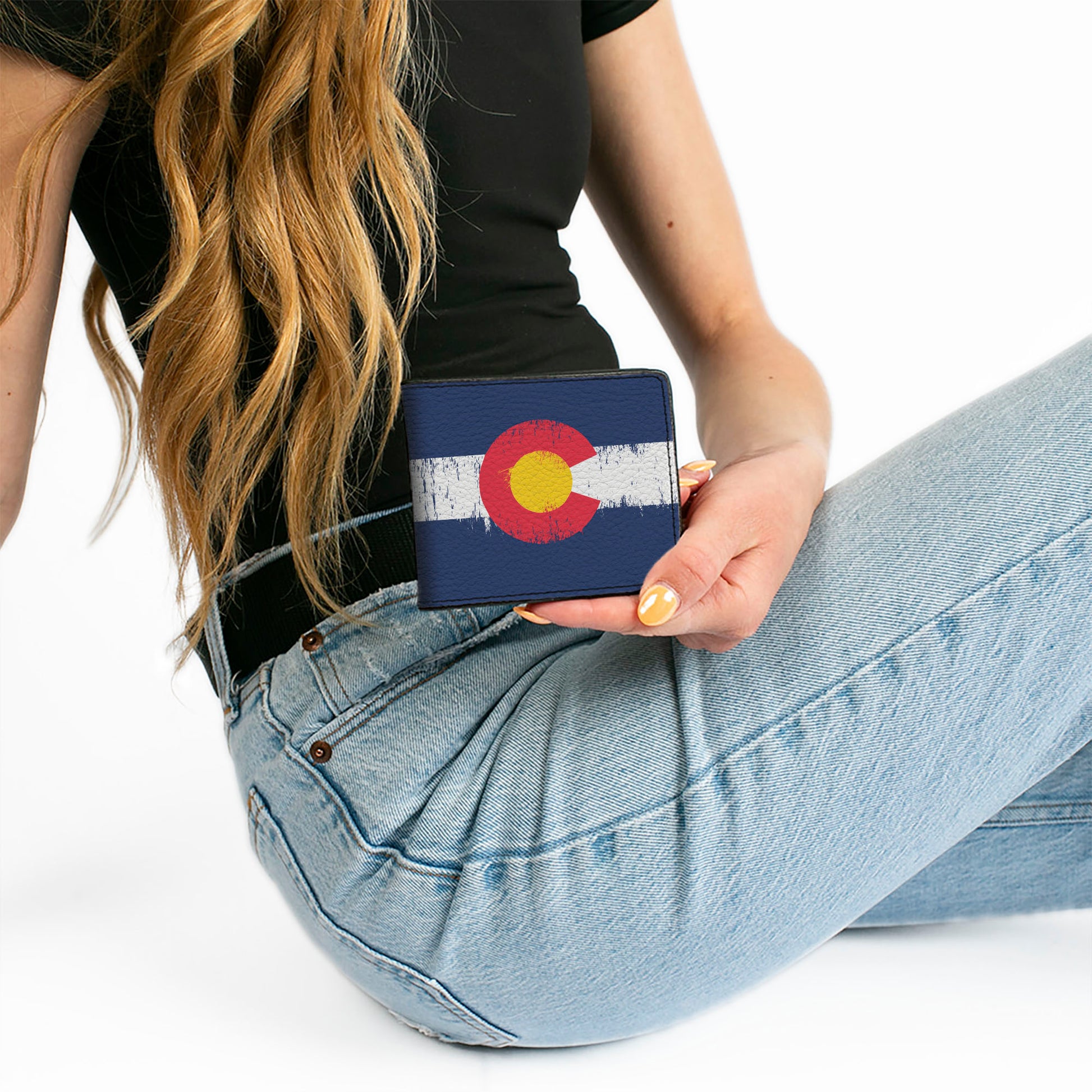 Bi-Fold Wallet - Colorado Flag Weathered Bi-Fold Wallets Buckle-Down