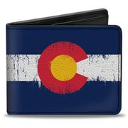 Bi-Fold Wallet - Colorado Flag Weathered Bi-Fold Wallets Buckle-Down