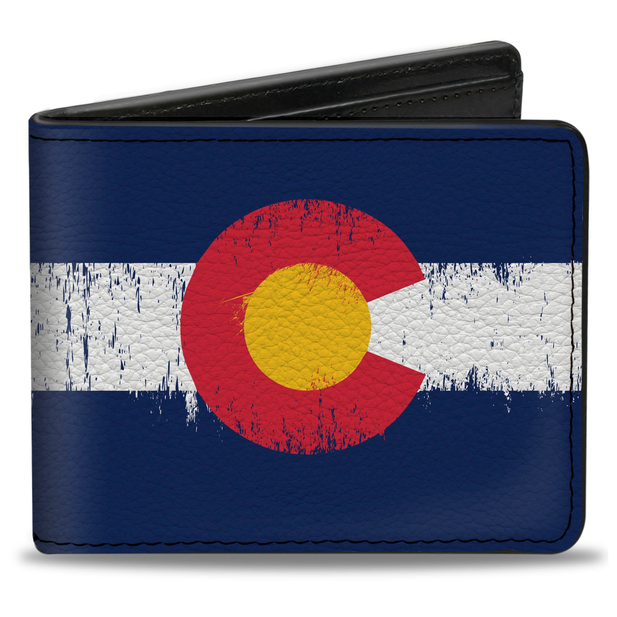 Bi-Fold Wallet - Colorado Flag Weathered Bi-Fold Wallets Buckle-Down