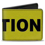 Bi-Fold Wallet - CAUTION Warning Yellow Black Bi-Fold Wallets Buckle-Down
