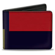 Bi-Fold Wallet - Color Block Red Yellow Navy Bi-Fold Wallets Buckle-Down