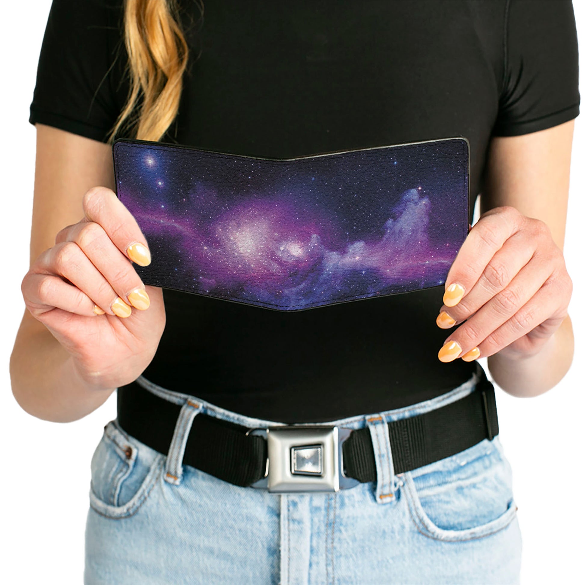 Bi-Fold Wallet - Galaxy Purple Pinks Bi-Fold Wallets Buckle-Down