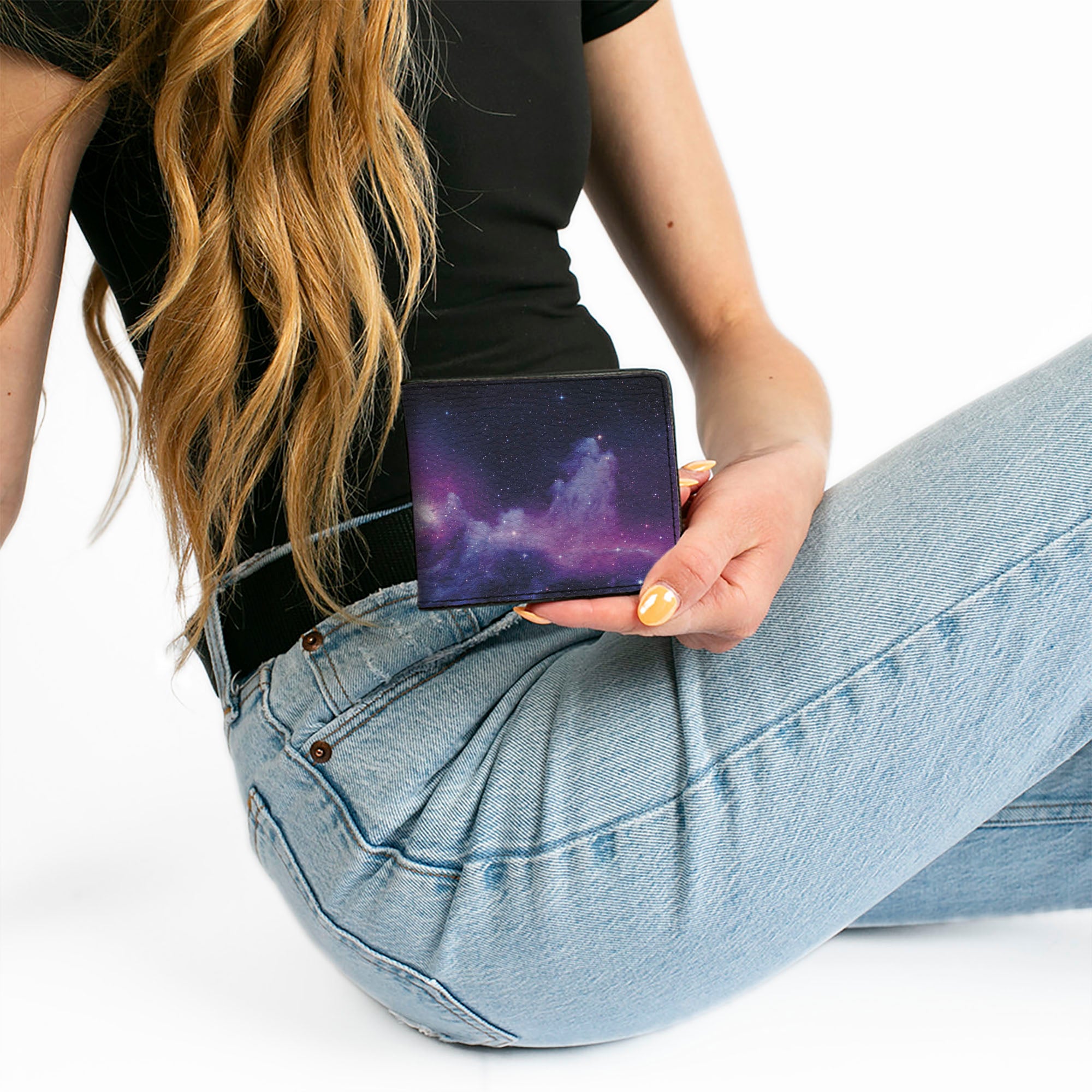 Bi-Fold Wallet - Galaxy Purple Pinks Bi-Fold Wallets Buckle-Down