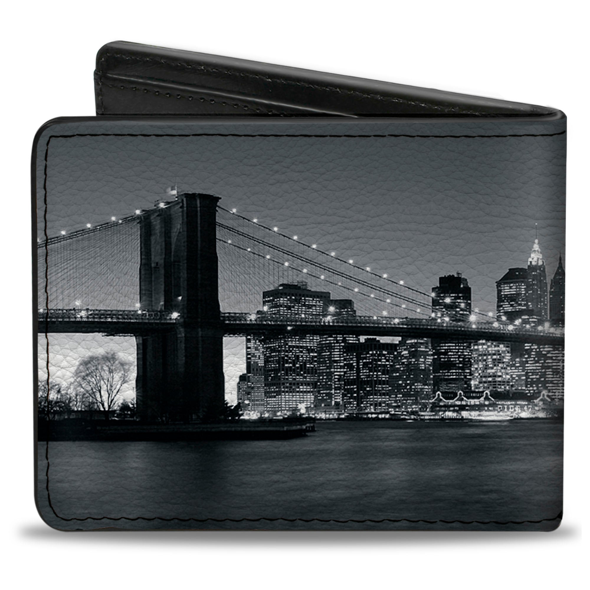 Bi-Fold Wallet - NEW YORK Brooklyn Bridge Skyline Bi-Fold Wallets Buckle-Down