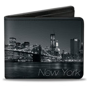 Bi-Fold Wallet - NEW YORK Brooklyn Bridge Skyline Bi-Fold Wallets Buckle-Down
