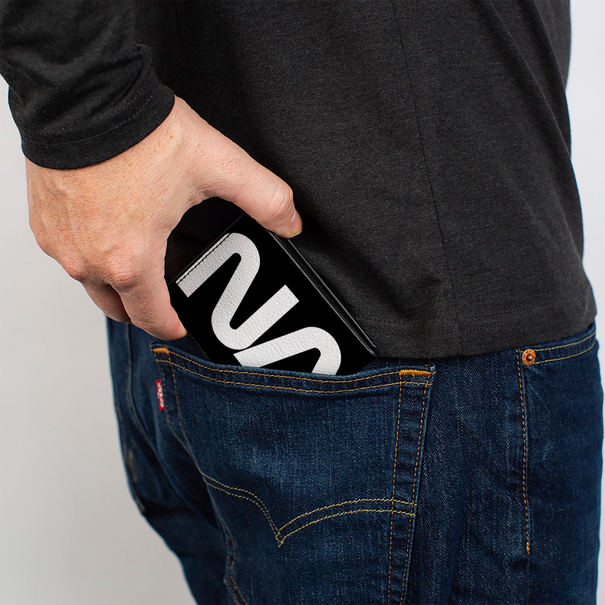 Bi-Fold Wallet - NASA Text Black/White