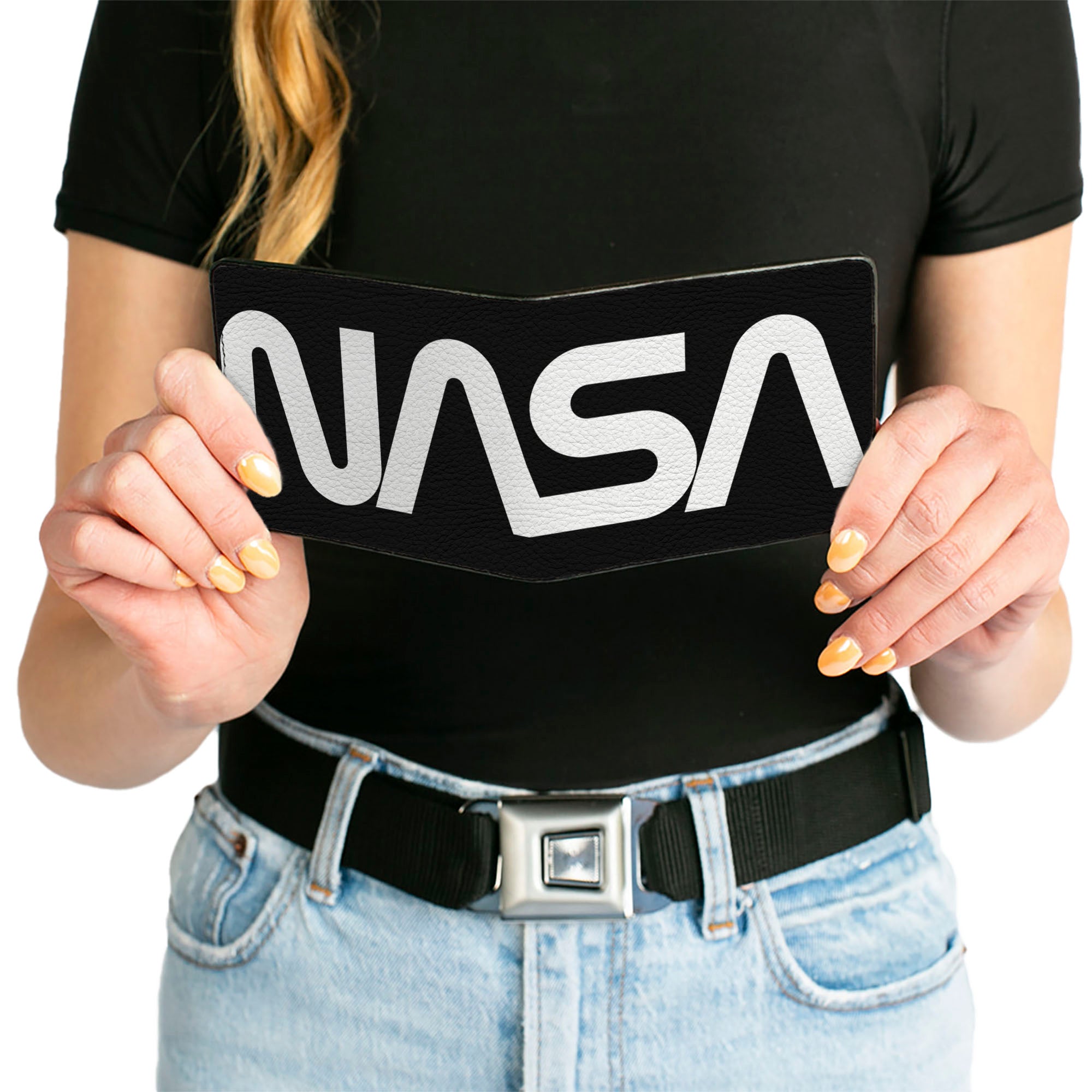 Bi-Fold Wallet - NASA Text Black/White