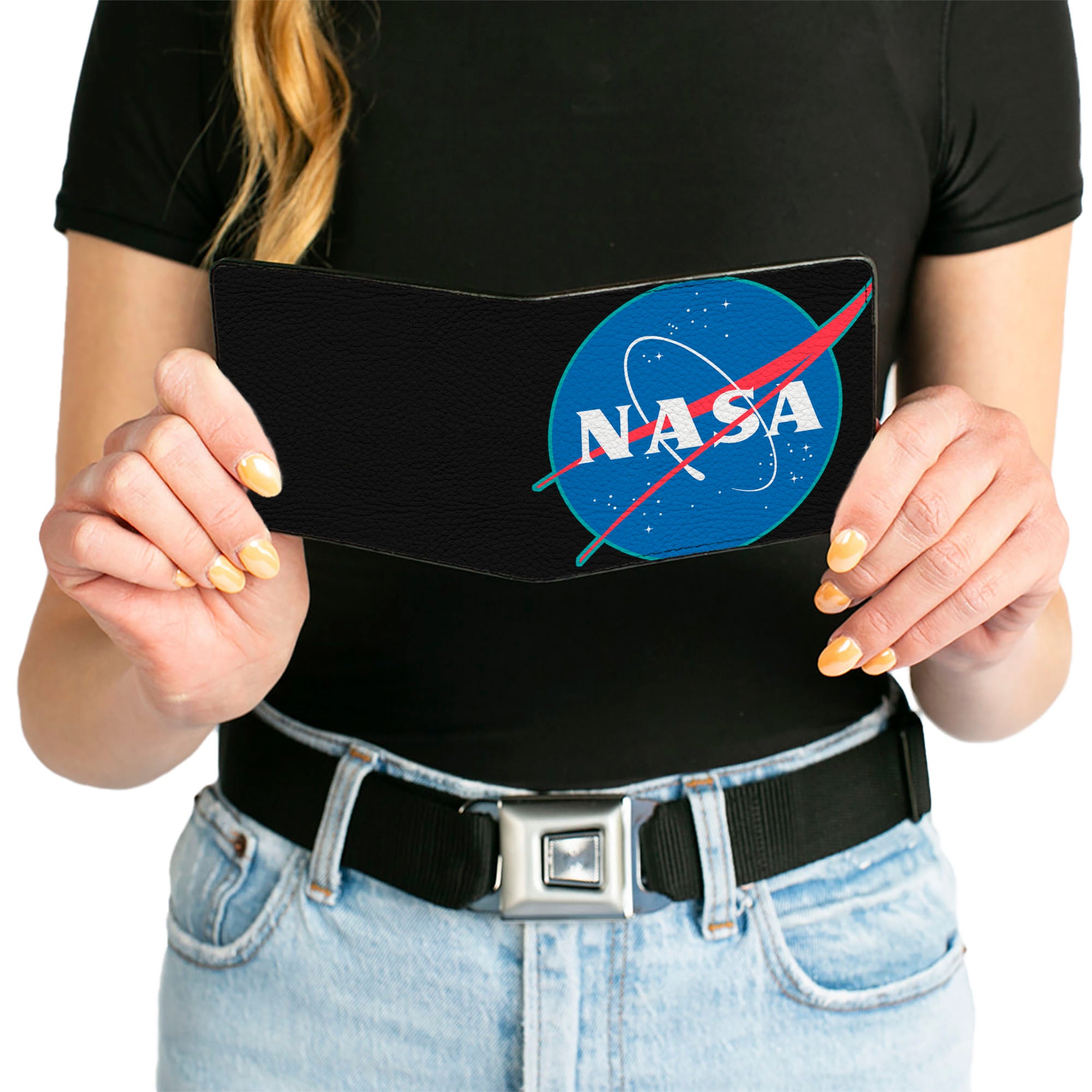 Bi-Fold Wallet - NASA Logo Black/Blue/White/Red