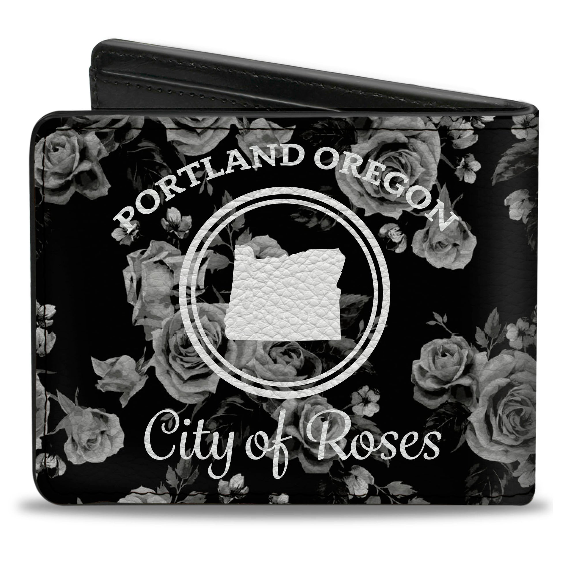 Bi-Fold Wallet - Oregon Silo PORTLAND OREGON-CITY OF ROSES Bi-Fold Wallets Buckle-Down