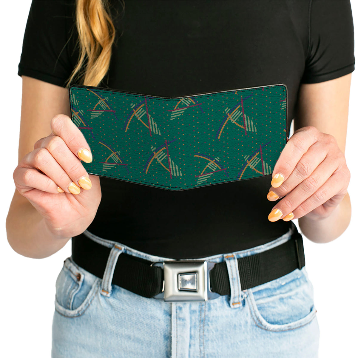 Bi-Fold Wallet - PDX Airport Carpet New Bi-Fold Wallets Buckle-Down
