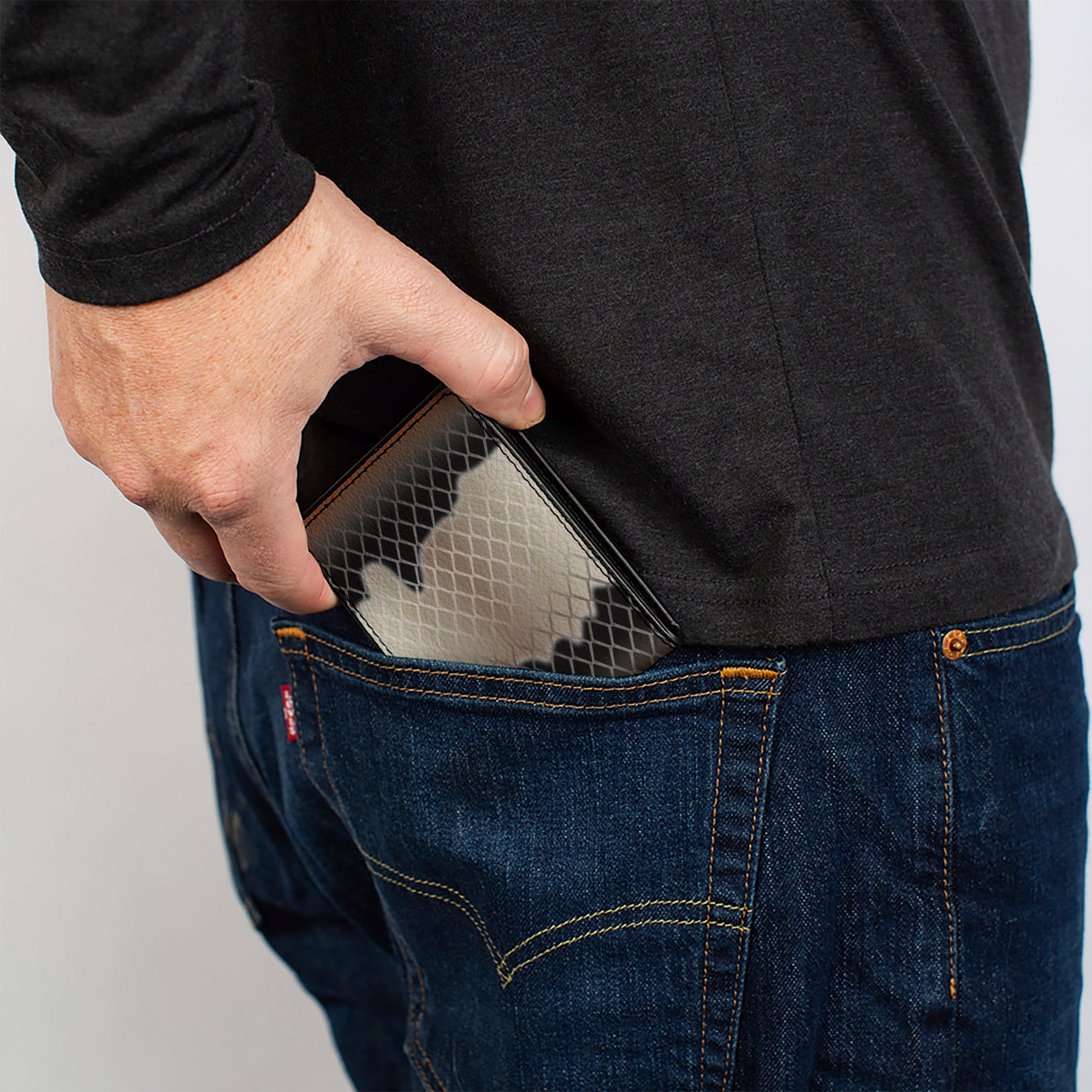 Bi-Fold Wallet - Snake Copperhead Tan Black Orange Bi-Fold Wallets Buckle-Down