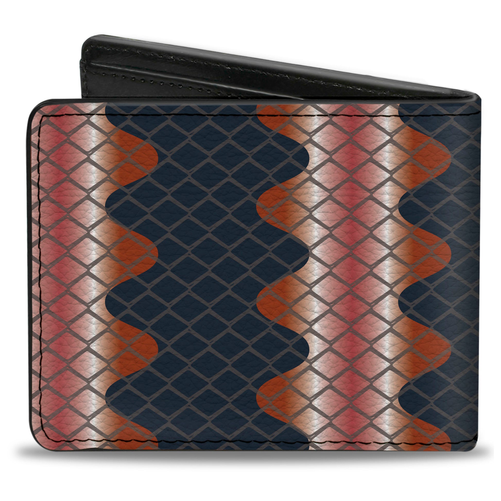 Bi-Fold Wallet - Snake Death Adder Reds Grays Bi-Fold Wallets Buckle-Down