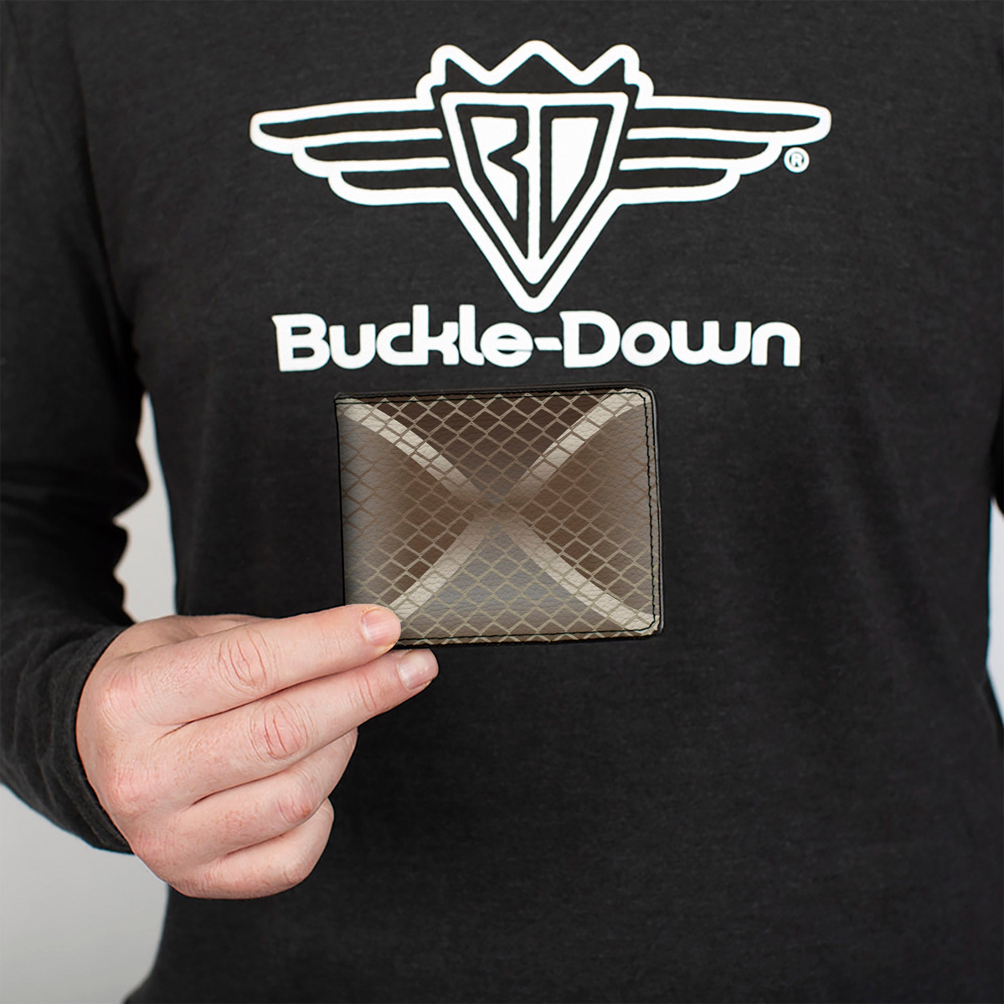 Bi-Fold Wallet - Snake Diamondback Tan Browns Bi-Fold Wallets Buckle-Down