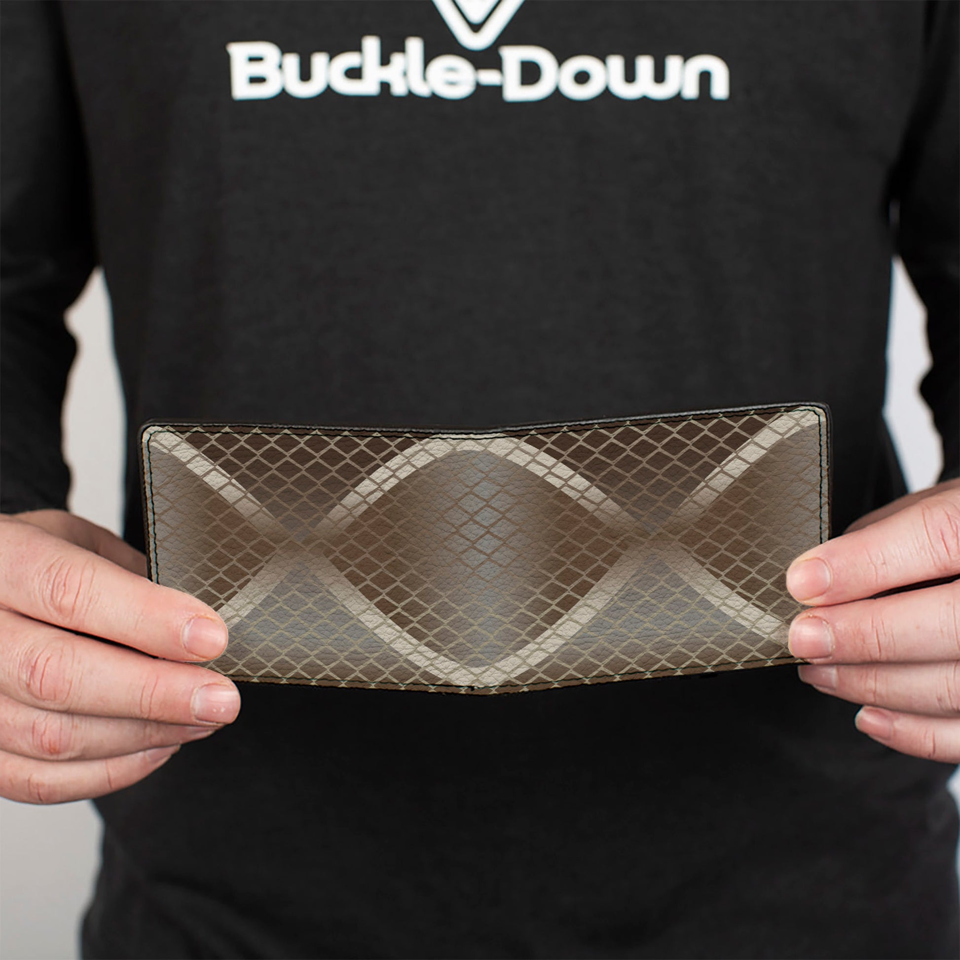 Bi-Fold Wallet - Snake Diamondback Tan Browns Bi-Fold Wallets Buckle-Down