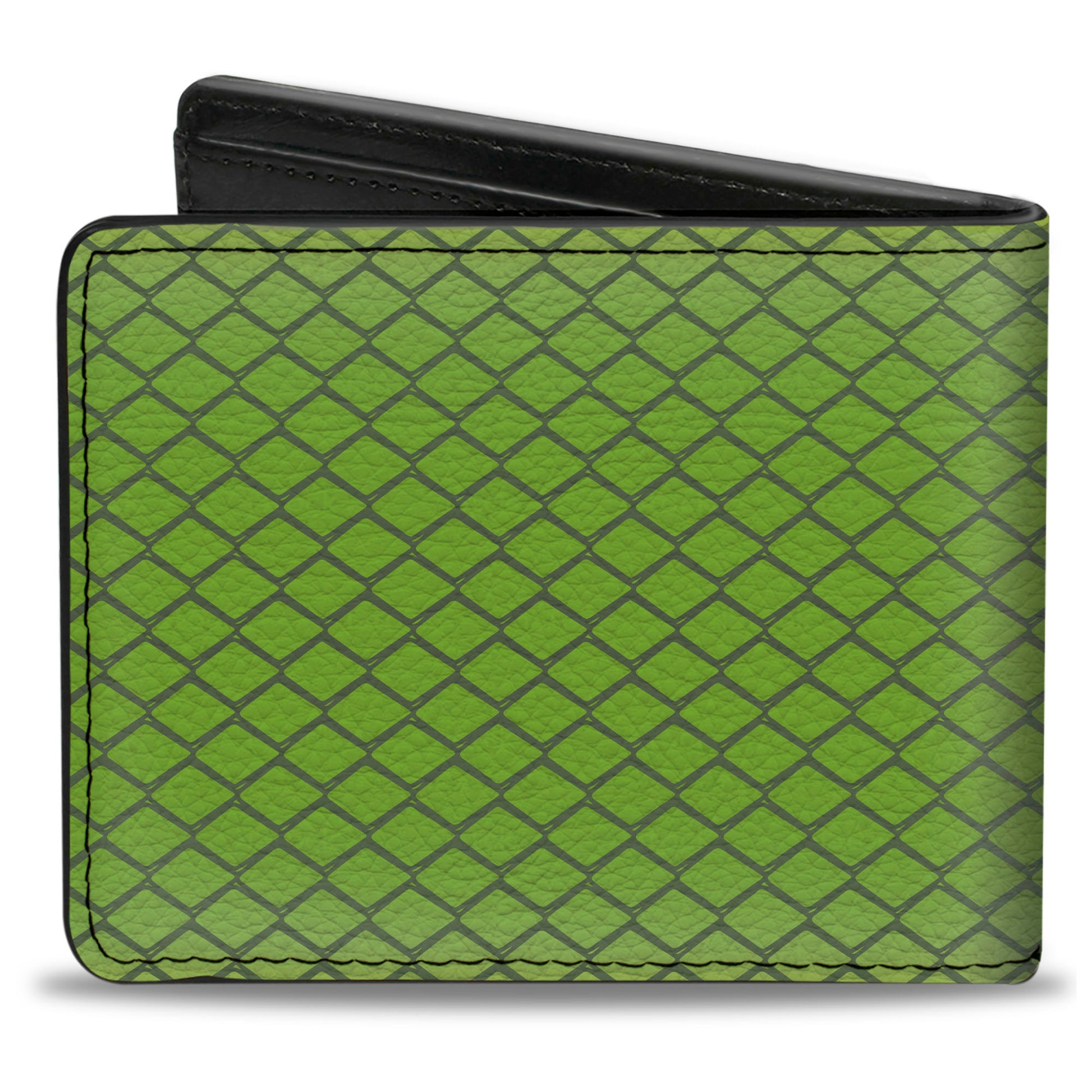 Bi-Fold Wallet - Snake Green Mamba Bright Green Gray Bi-Fold Wallets Buckle-Down