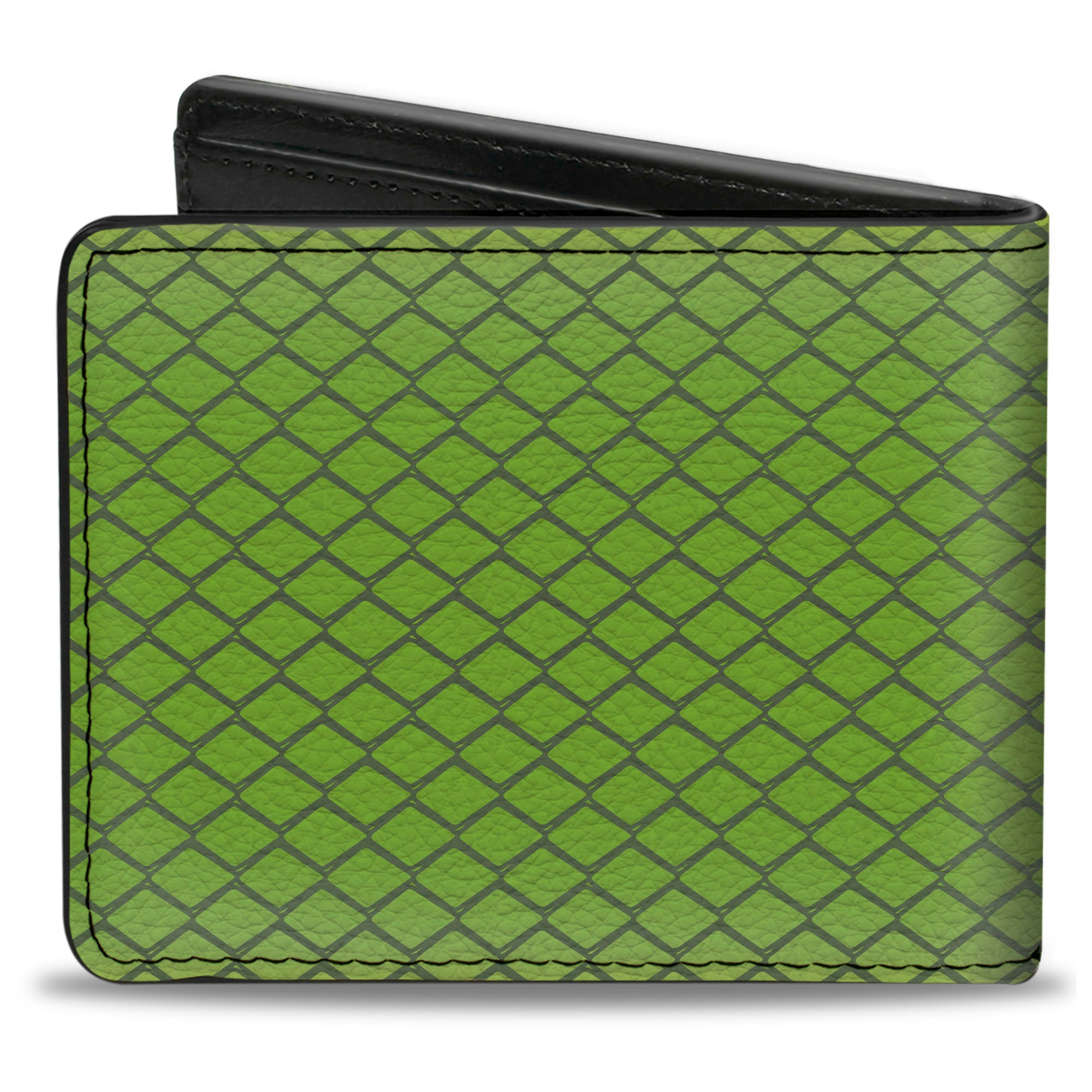 Bi-Fold Wallet - Snake Green Mamba Bright Green Gray Bi-Fold Wallets Buckle-Down
