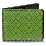 Bi-Fold Wallet - Snake Green Mamba Bright Green Gray Bi-Fold Wallets Buckle-Down