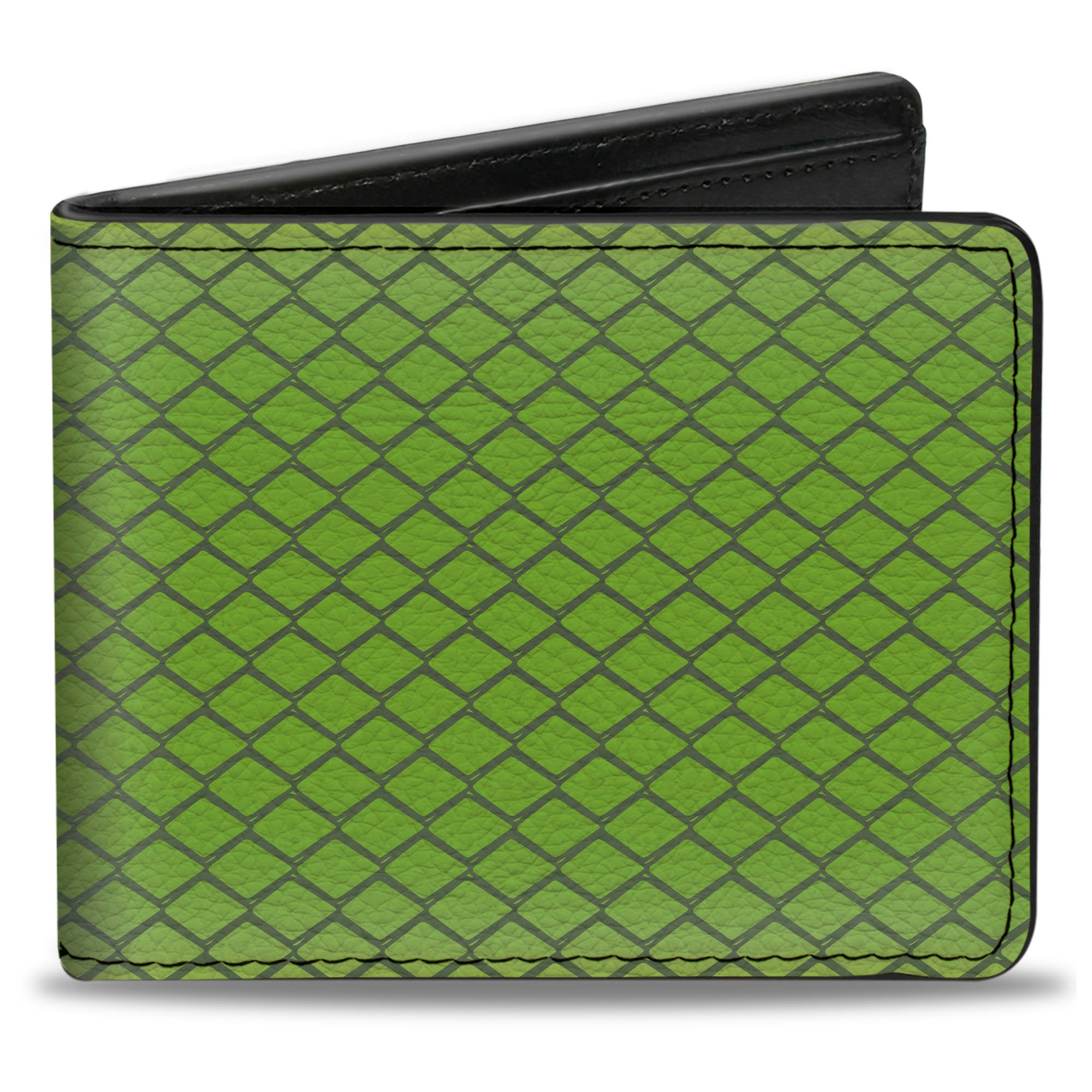 Bi-Fold Wallet - Snake Green Mamba Bright Green Gray Bi-Fold Wallets Buckle-Down