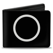 Bi-Fold Wallet - Shape Circle Black White Bi-Fold Wallets Buckle-Down
