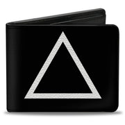 Bi-Fold Wallet - Shape Triangle Black White Bi-Fold Wallets Buckle-Down