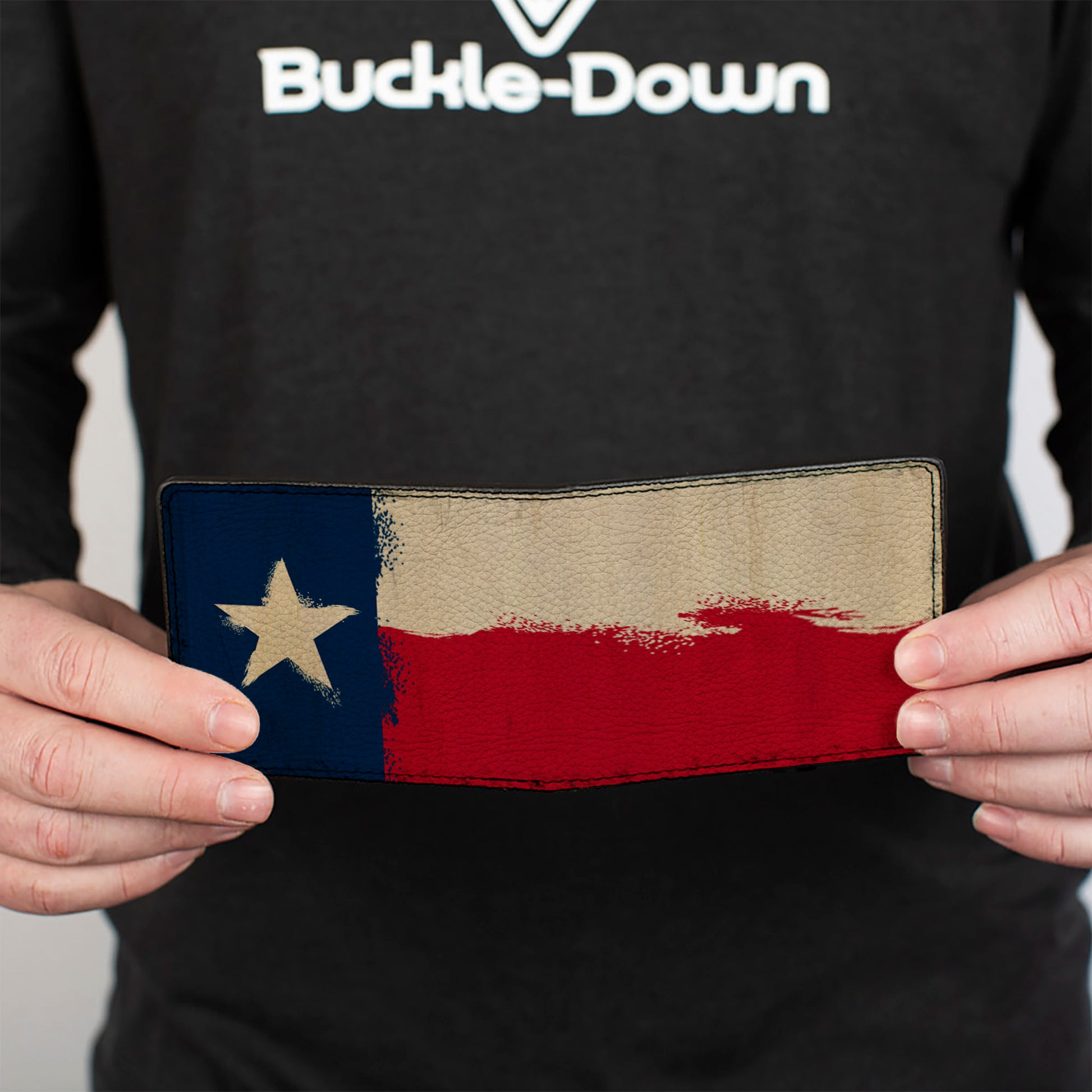 Bi-Fold Wallet - Texas Flag Distressed Painting Bi-Fold Wallets Buckle-Down