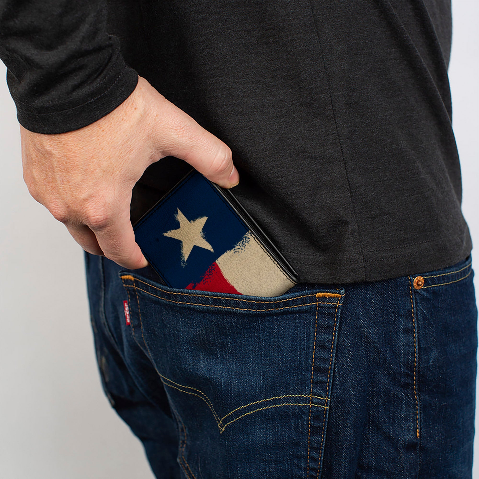 Bi-Fold Wallet - Texas Flag Distressed Painting Bi-Fold Wallets Buckle-Down