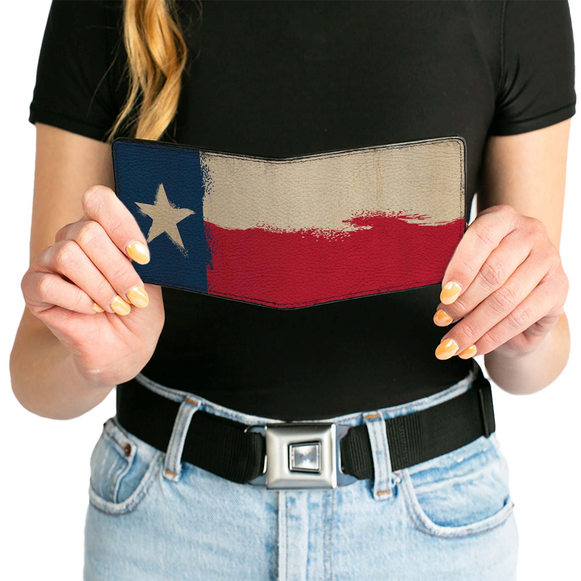 Bi-Fold Wallet - Texas Flag Distressed Painting Bi-Fold Wallets Buckle-Down