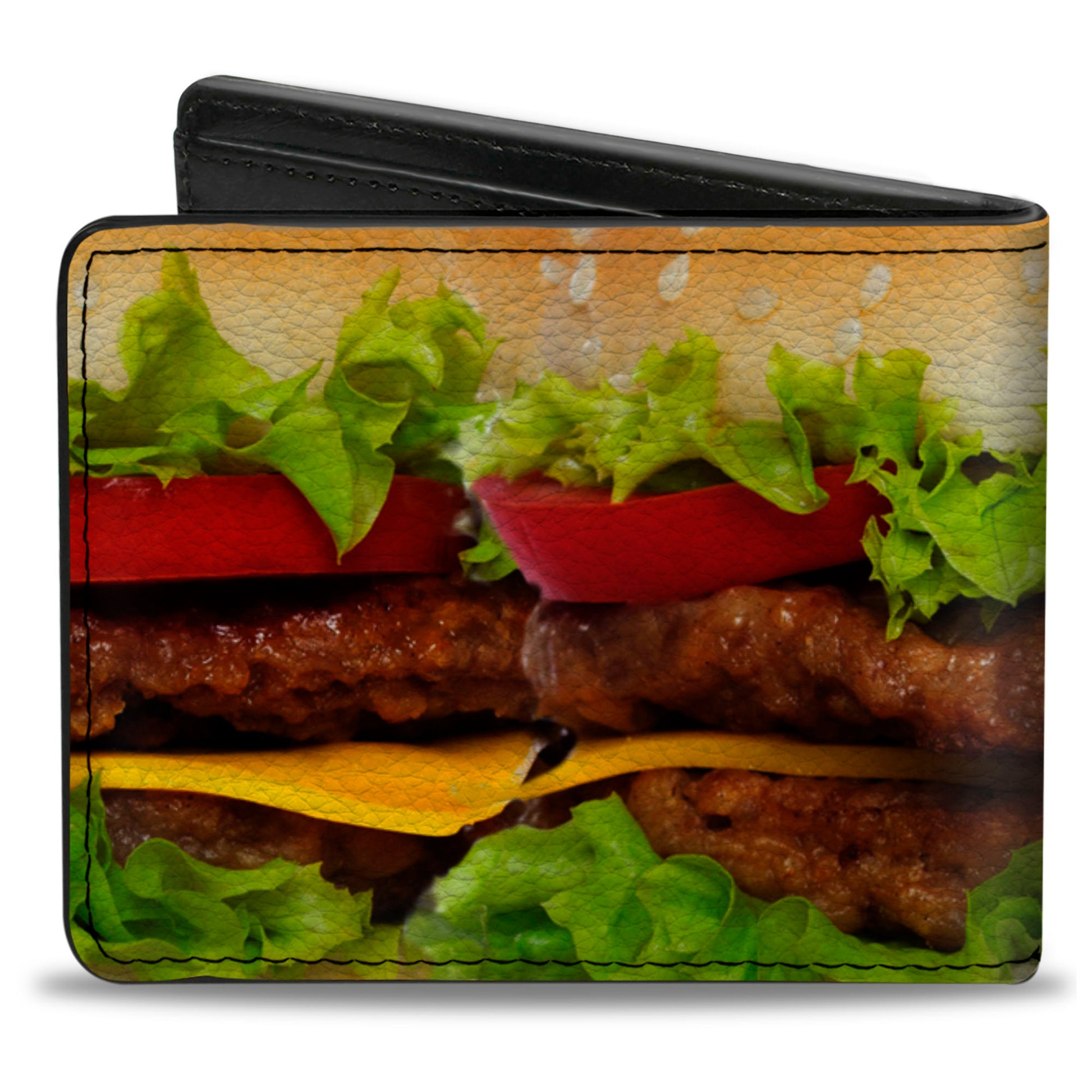 Bi-Fold Wallet - Vivid Cheeseburger Bi-Fold Wallets Buckle-Down