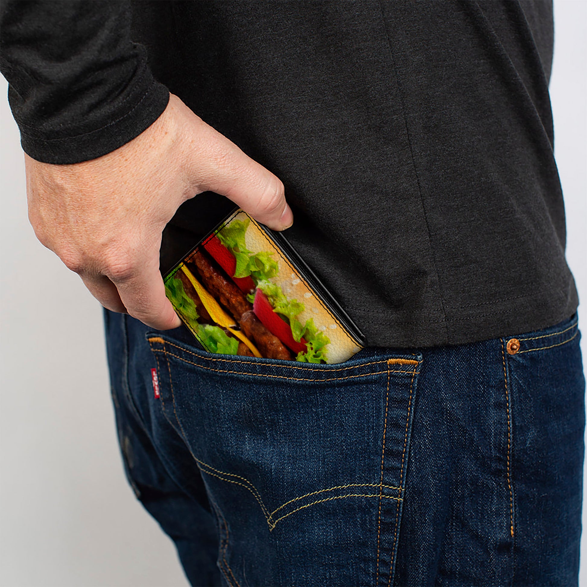 Bi-Fold Wallet - Vivid Cheeseburger Bi-Fold Wallets Buckle-Down